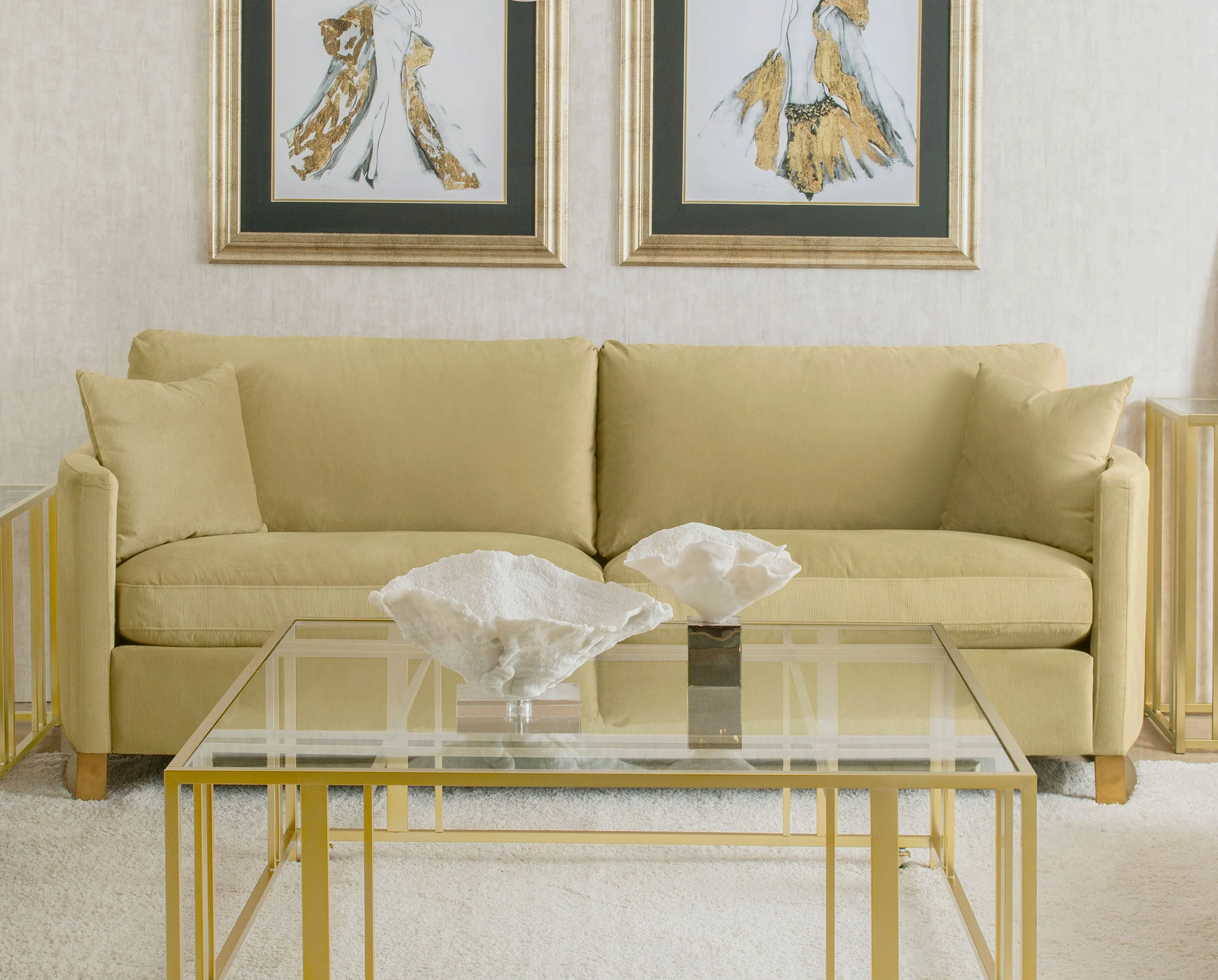 Corliss Upholstered Curved Track Arm Sofa - Image 5