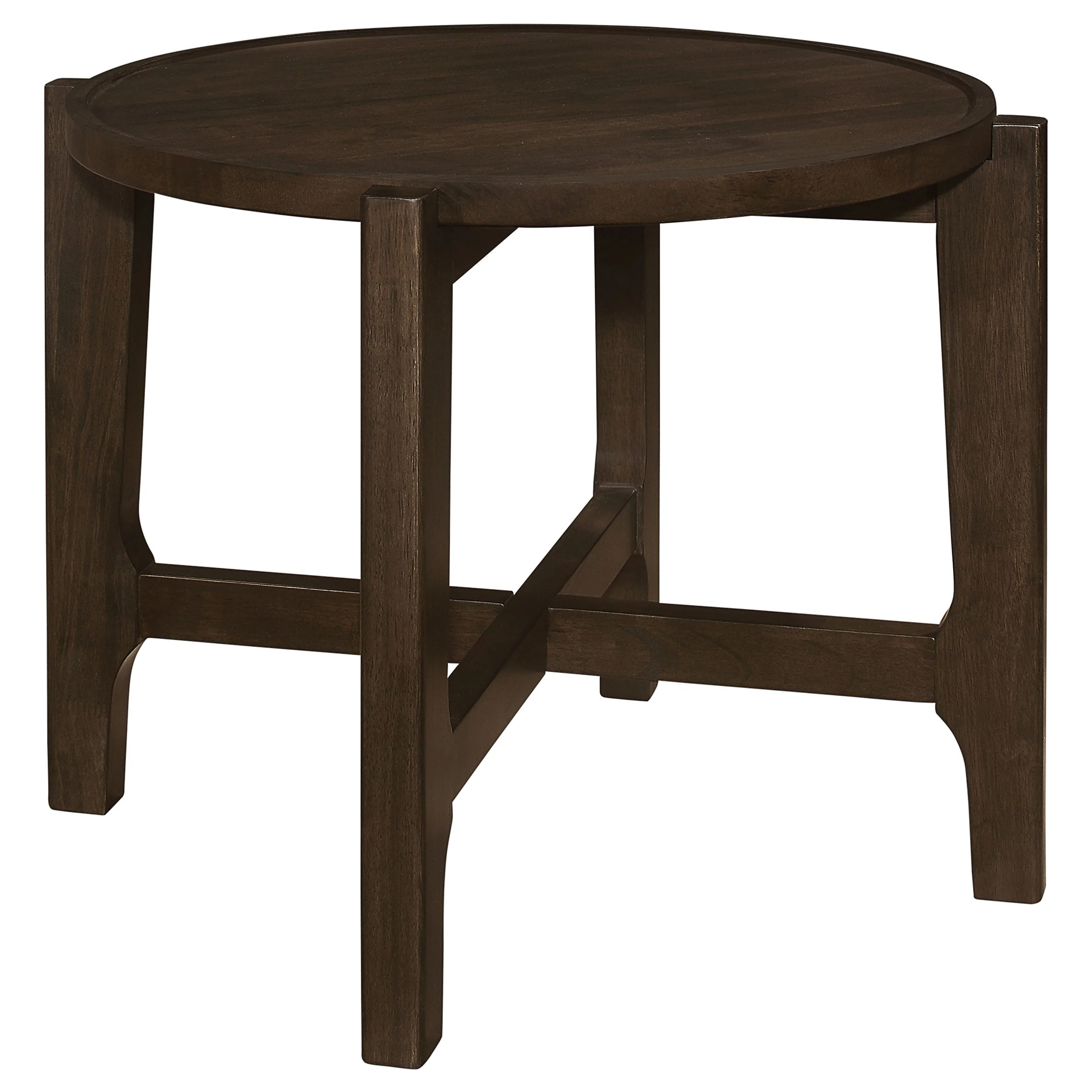 Cota Solid Wood Coffee and End Table Set Dark Brown - Image 8