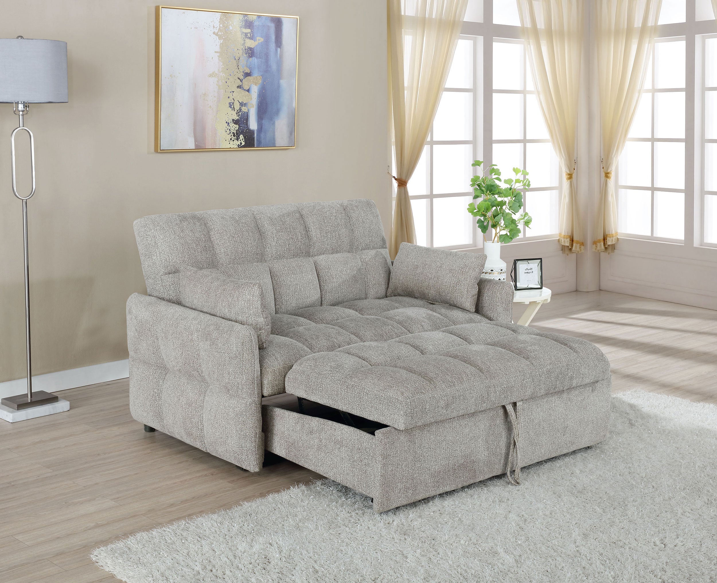 Cotswold Upholstered Convertible Sleeper Sofa Bed - Image 7