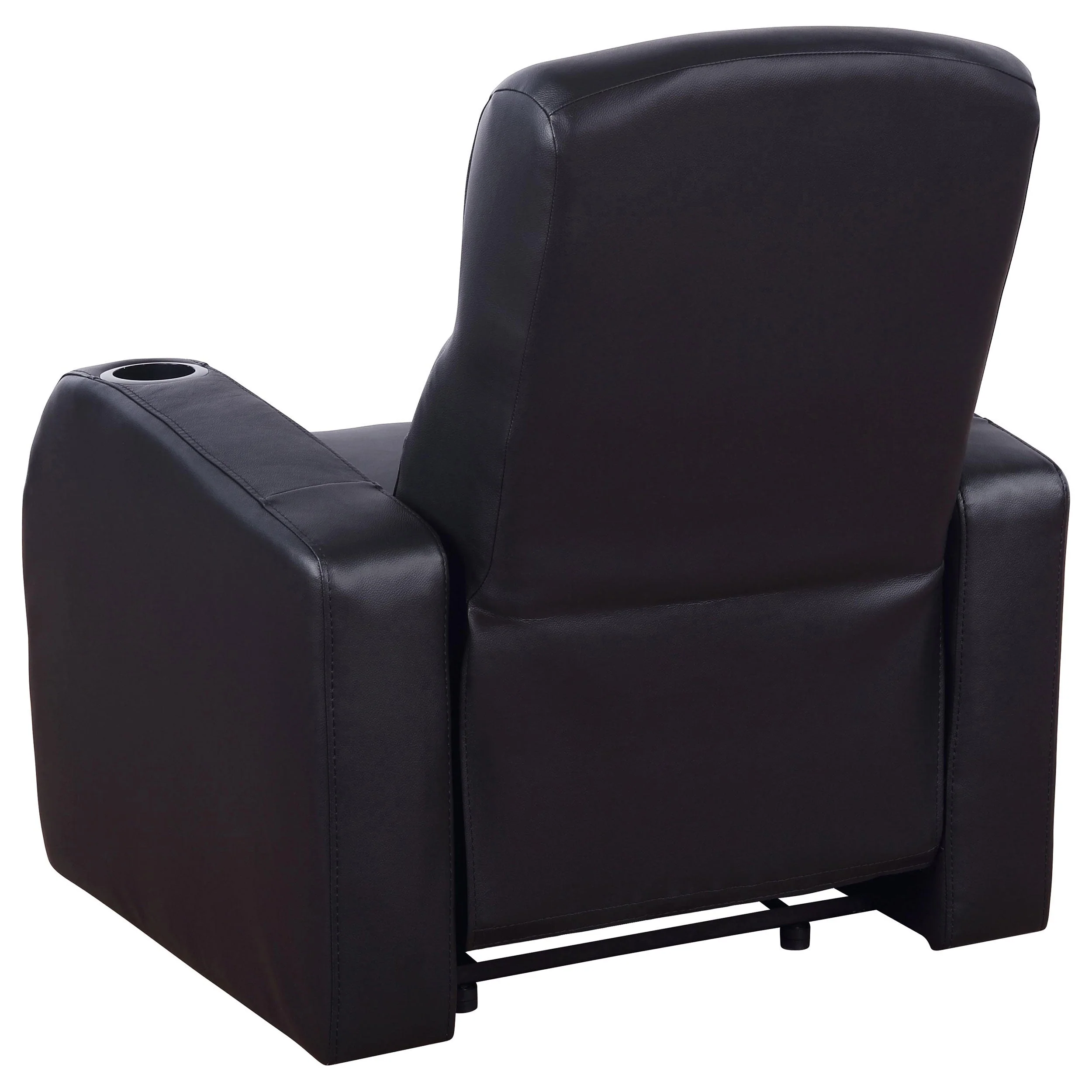Cyrus Upholstered Home Theater Storage Wedge Console - Image 48