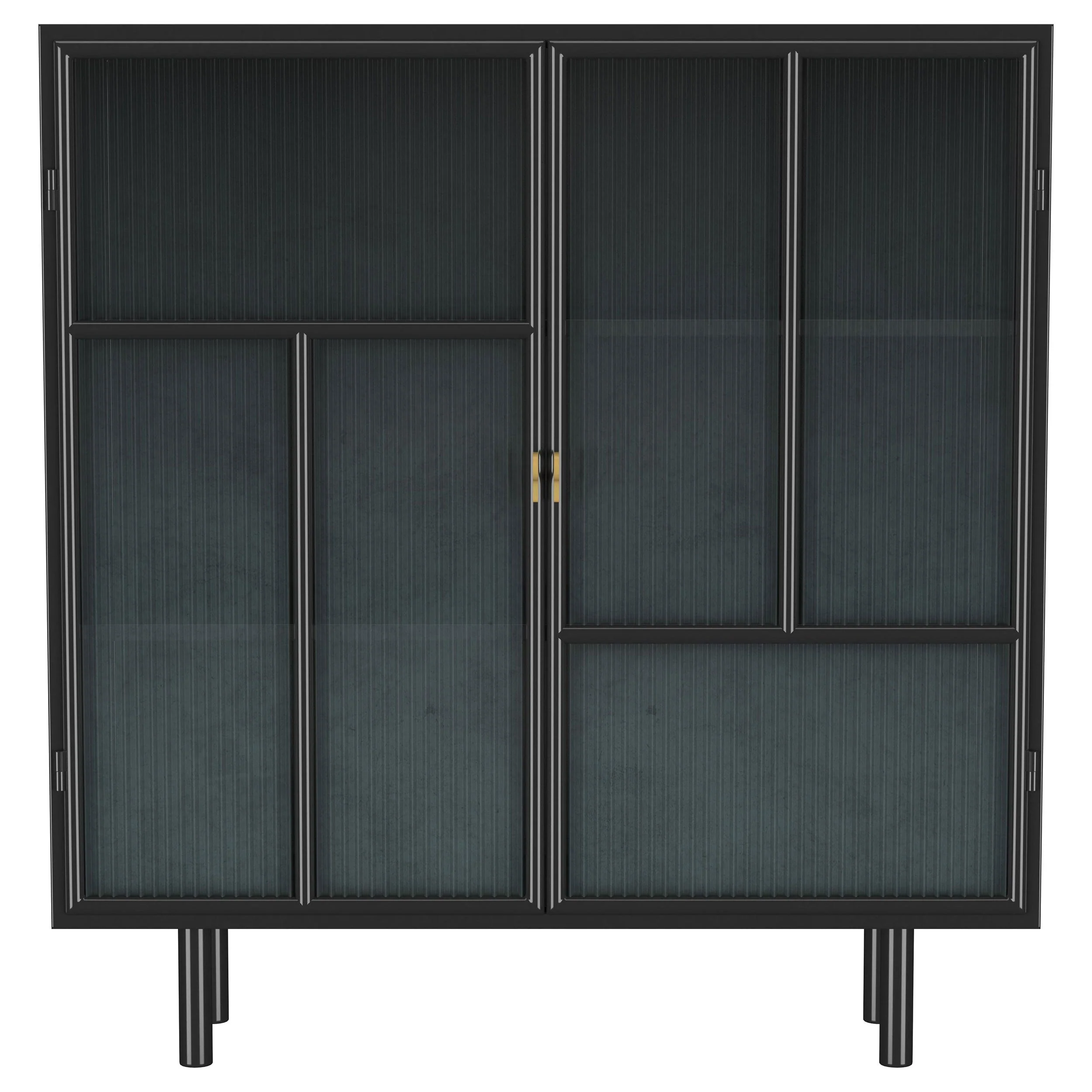Dalia 2-door Accent Storage Cabinet with Shelving Black - Image 4