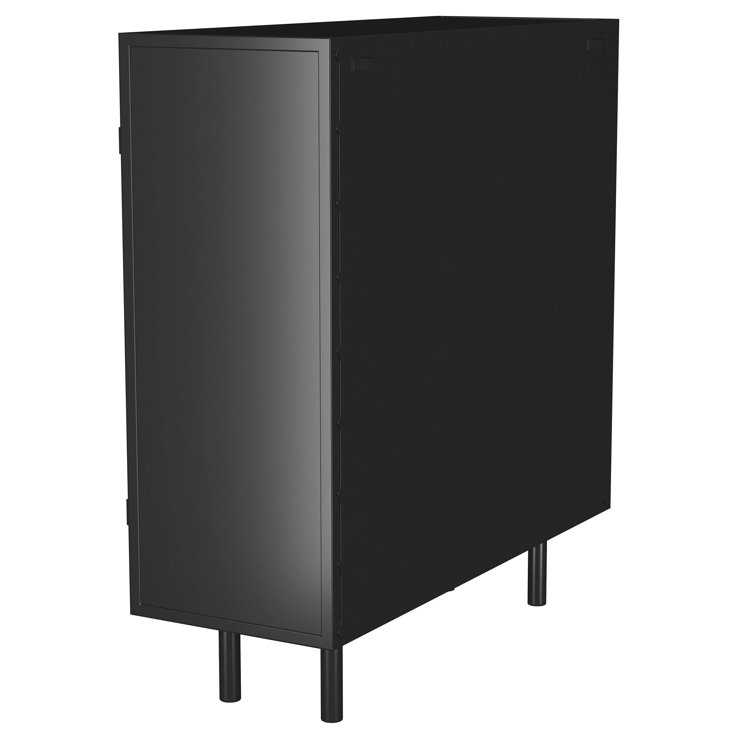 Dalia 2-door Accent Storage Cabinet with Shelving Black - Image 6