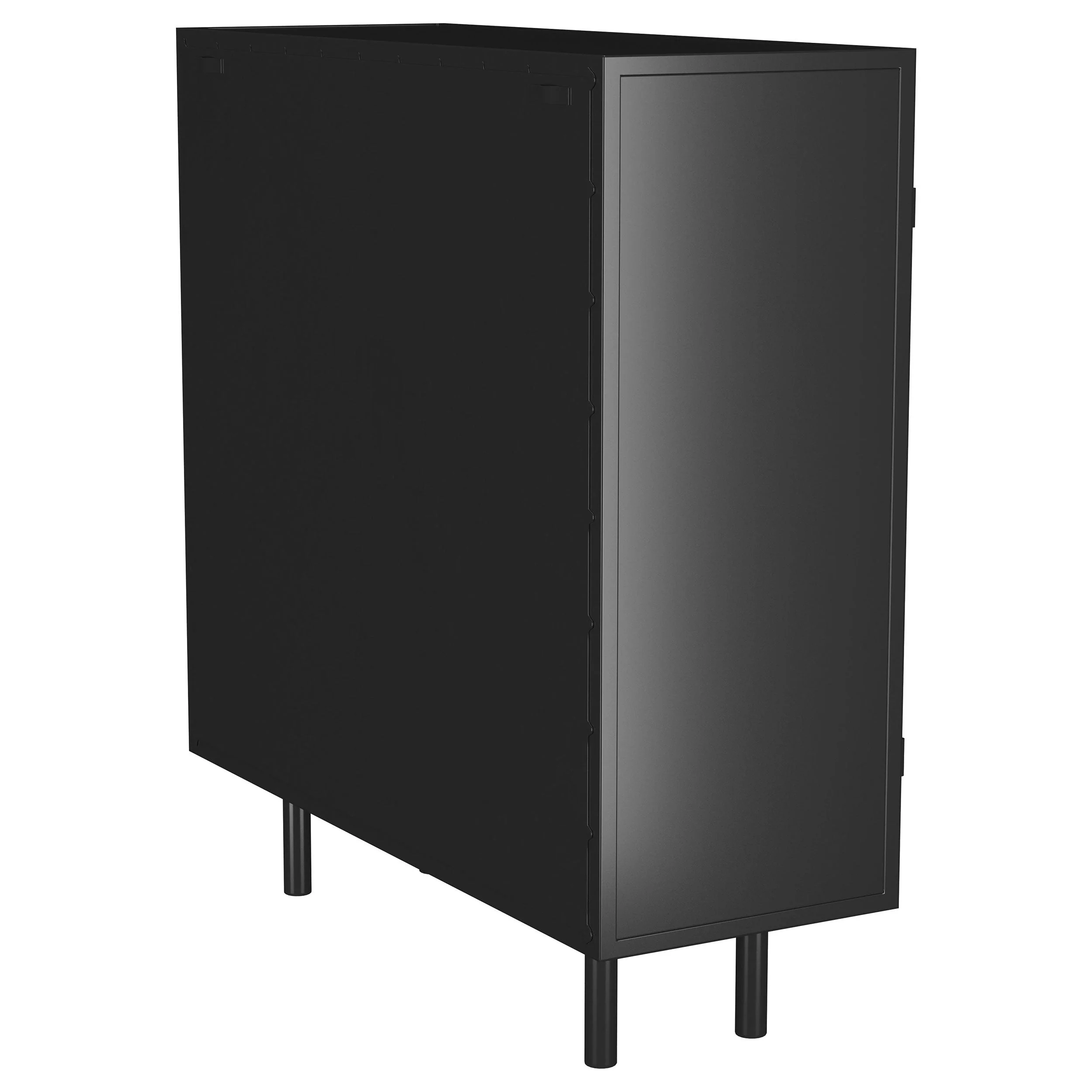 Dalia 2-door Accent Storage Cabinet with Shelving Black - Image 8