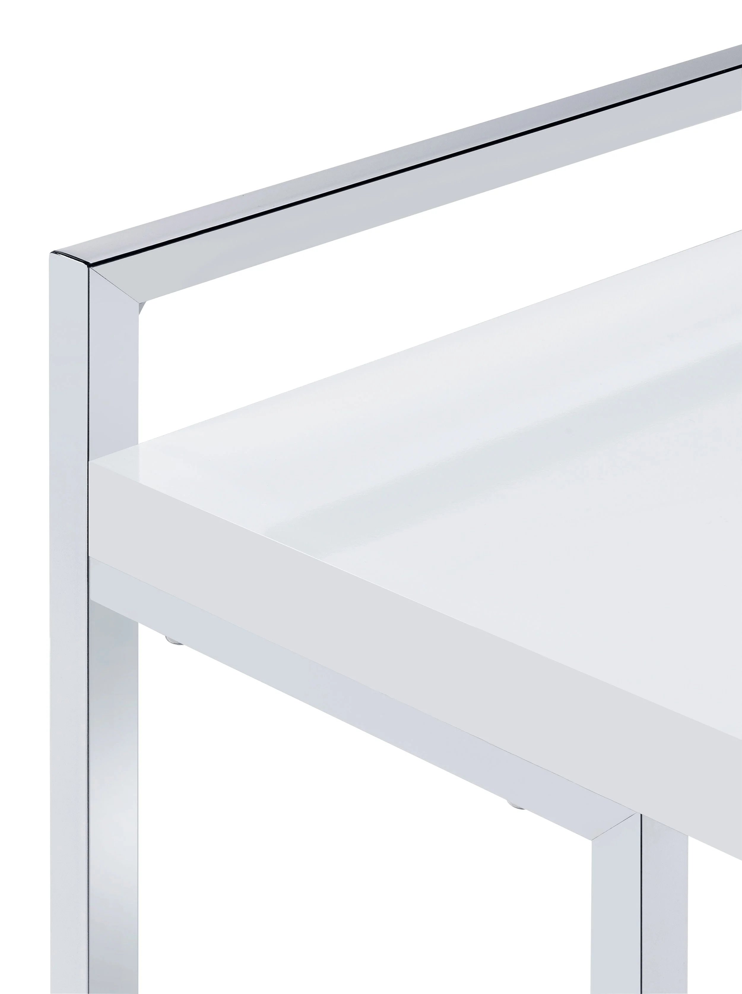 Dani Rectangular C-Shaped Sofa Side Table High Gloss - Image 13