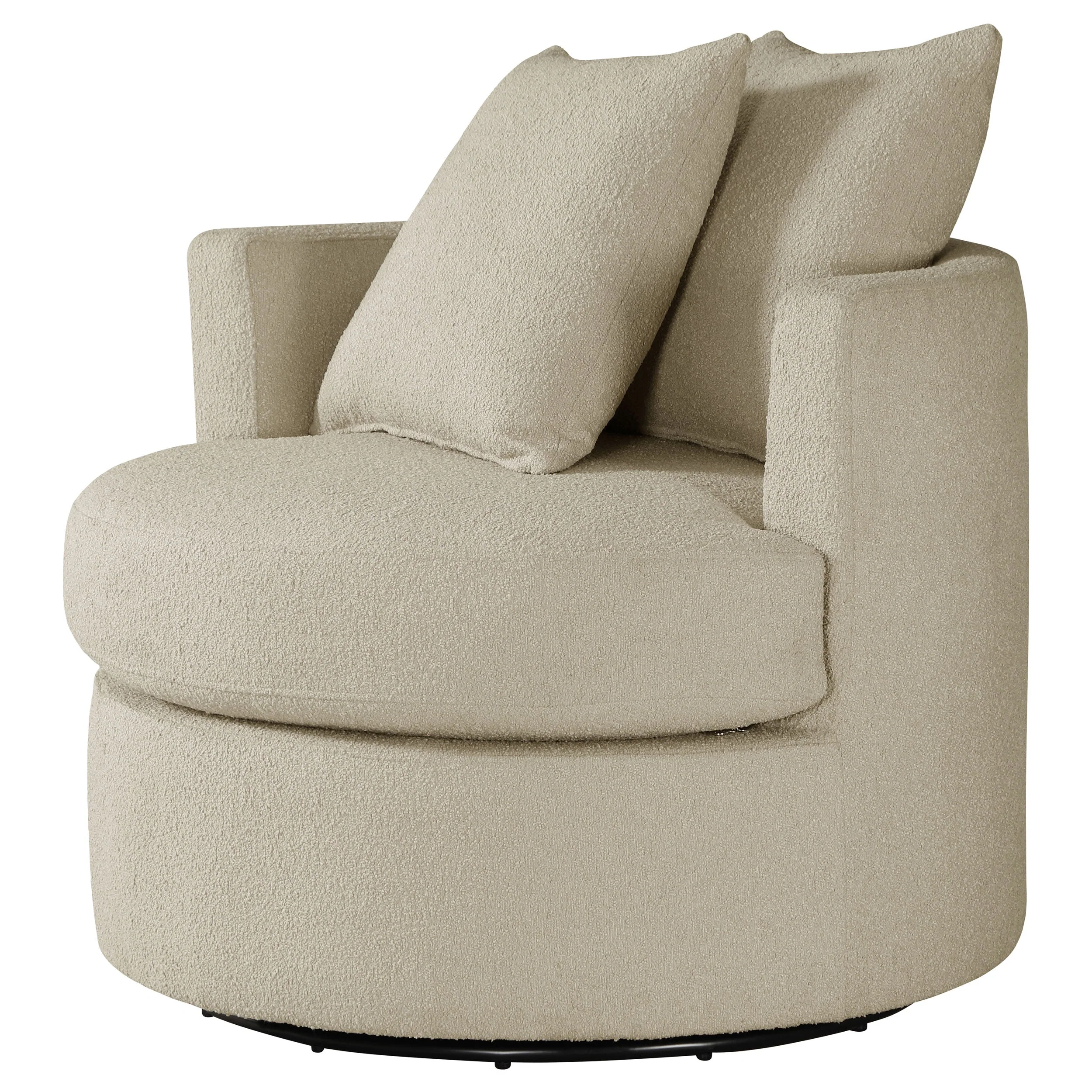 Debbie Upholstered Swivel Accent Chair - Image 9