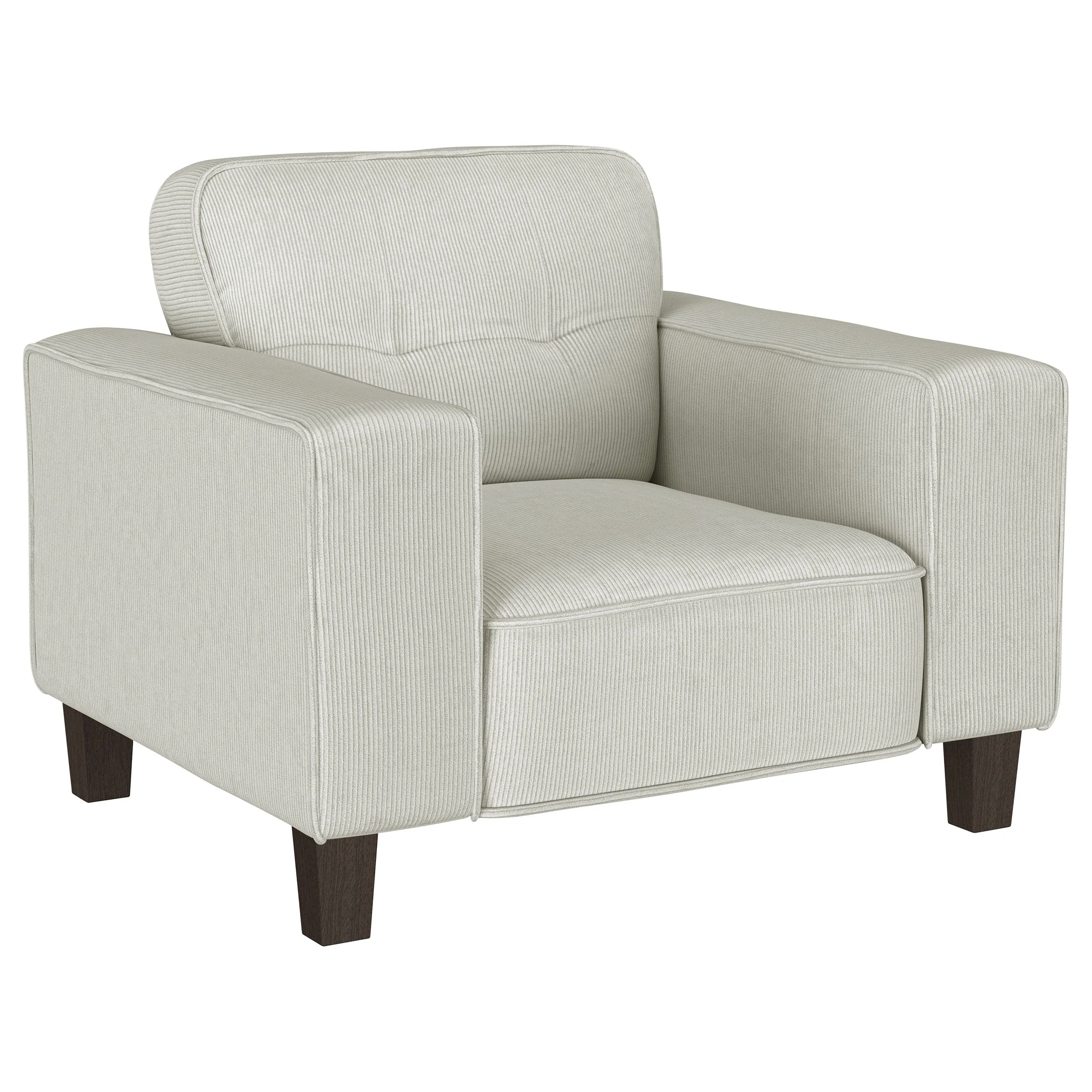 Deerhurst Upholstered Track Arm Tufted Accent Chair - Image 3