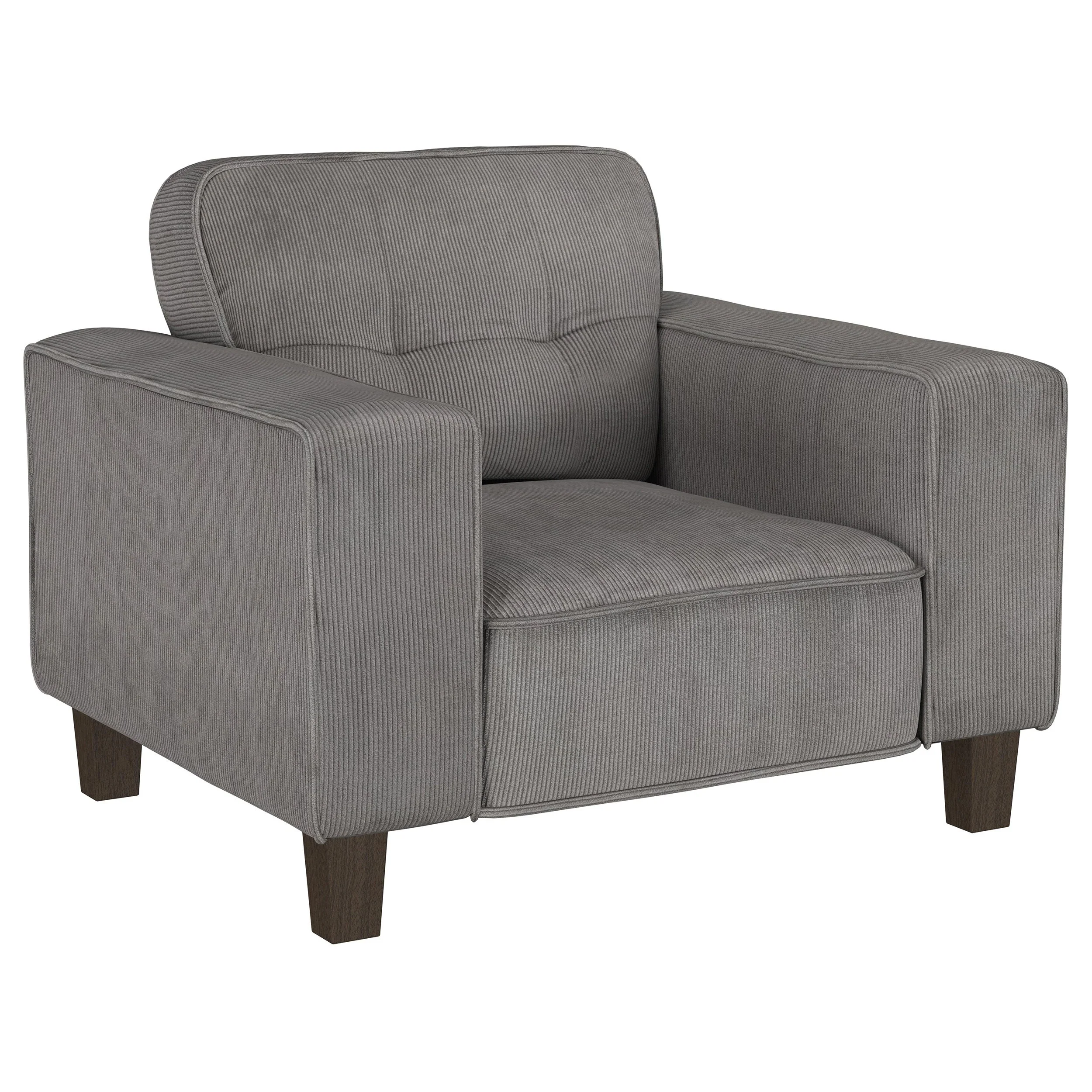 Deerhurst Upholstered Track Arm Tufted Accent Chair - Image 4