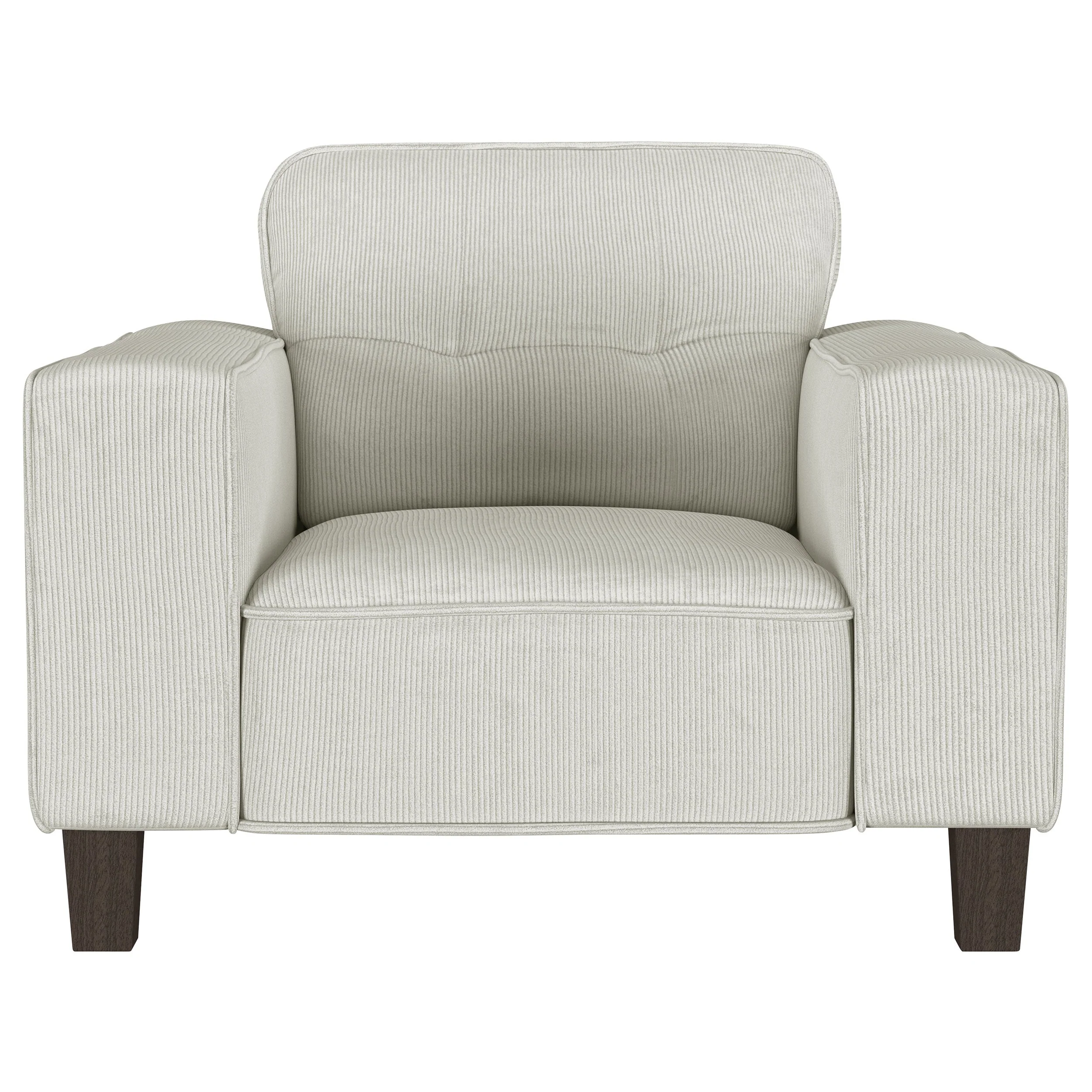 Deerhurst Upholstered Track Arm Tufted Accent Chair - Image 7
