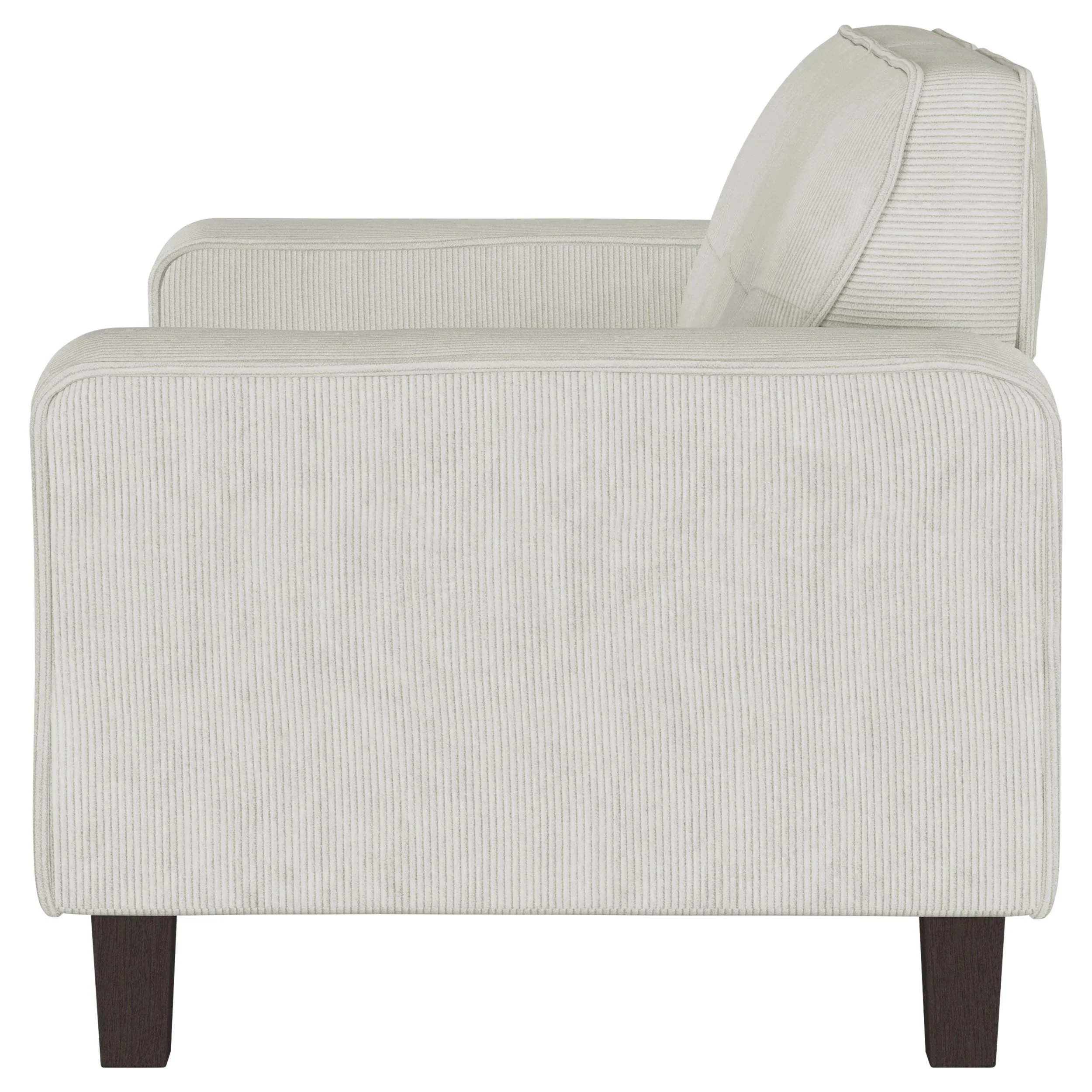 Deerhurst Upholstered Track Arm Tufted Loveseat Greige - Image 6