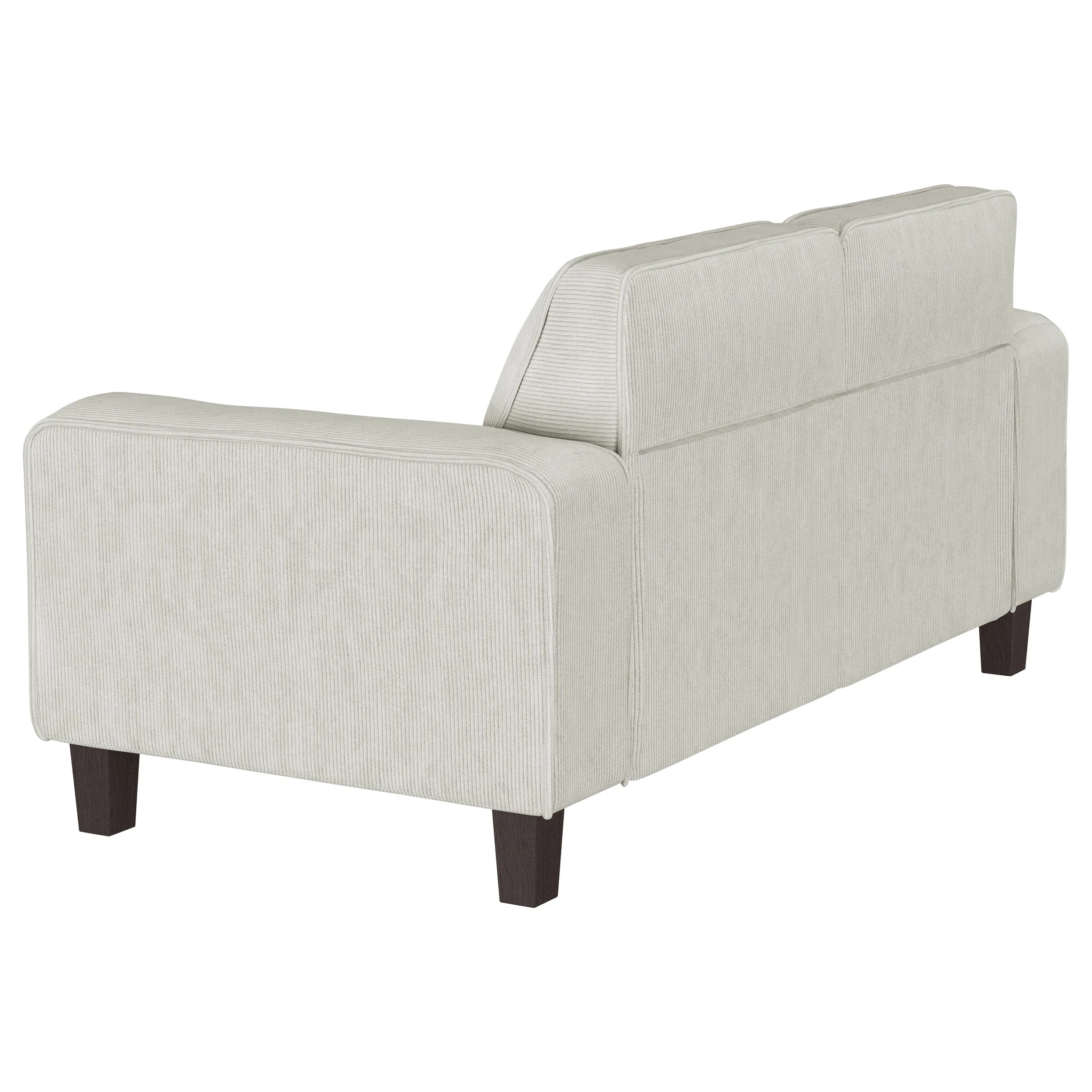 Deerhurst Upholstered Track Arm Tufted Loveseat Greige - Image 7
