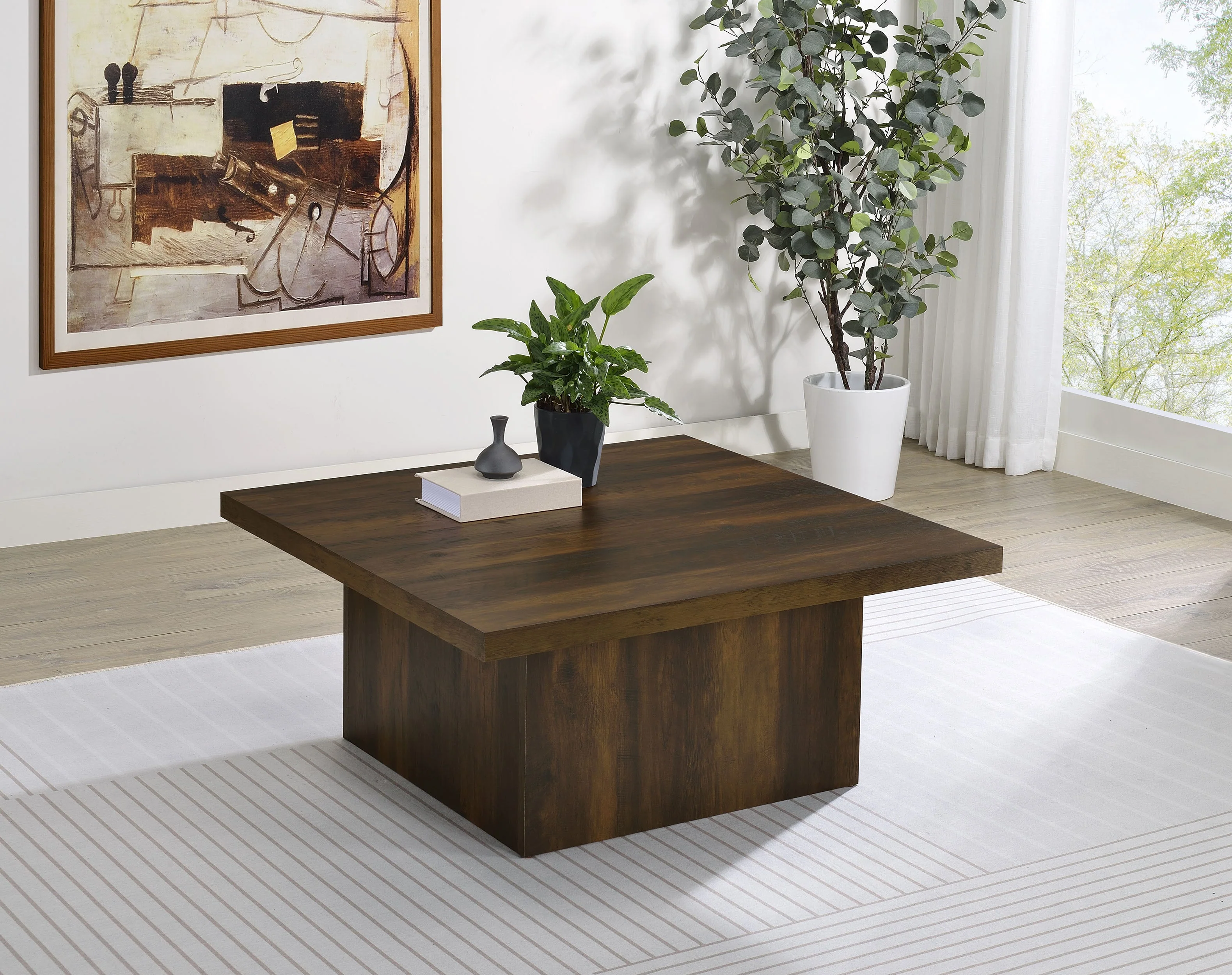Devar Square Engineered Wood Coffee Table - Image 17