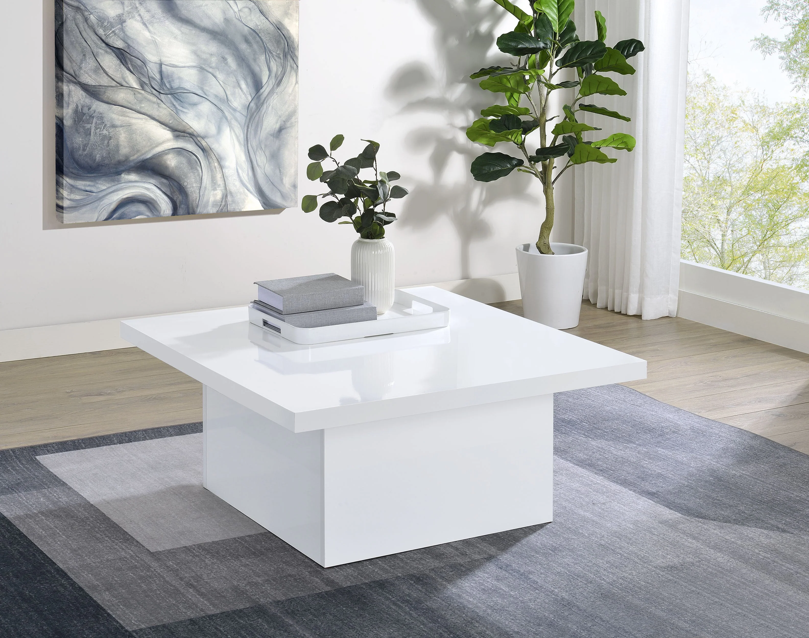 Devar Square Engineered Wood Coffee Table - Image 18
