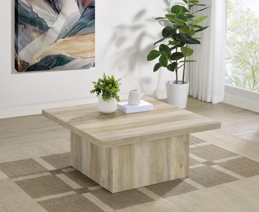 Devar Square Engineered Wood Coffee Table - Image 3