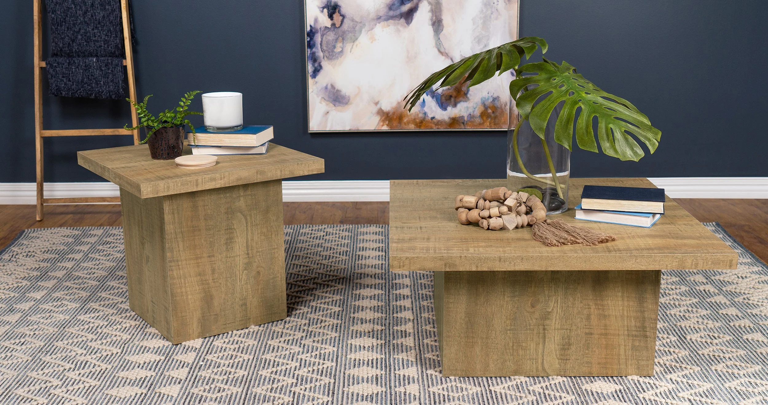 Devar Square Engineered Wood Coffee Table - Image 43