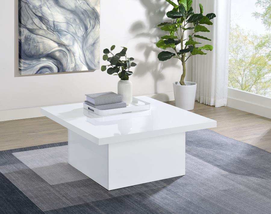 Devar Square Engineered Wood Coffee Table - Image 5