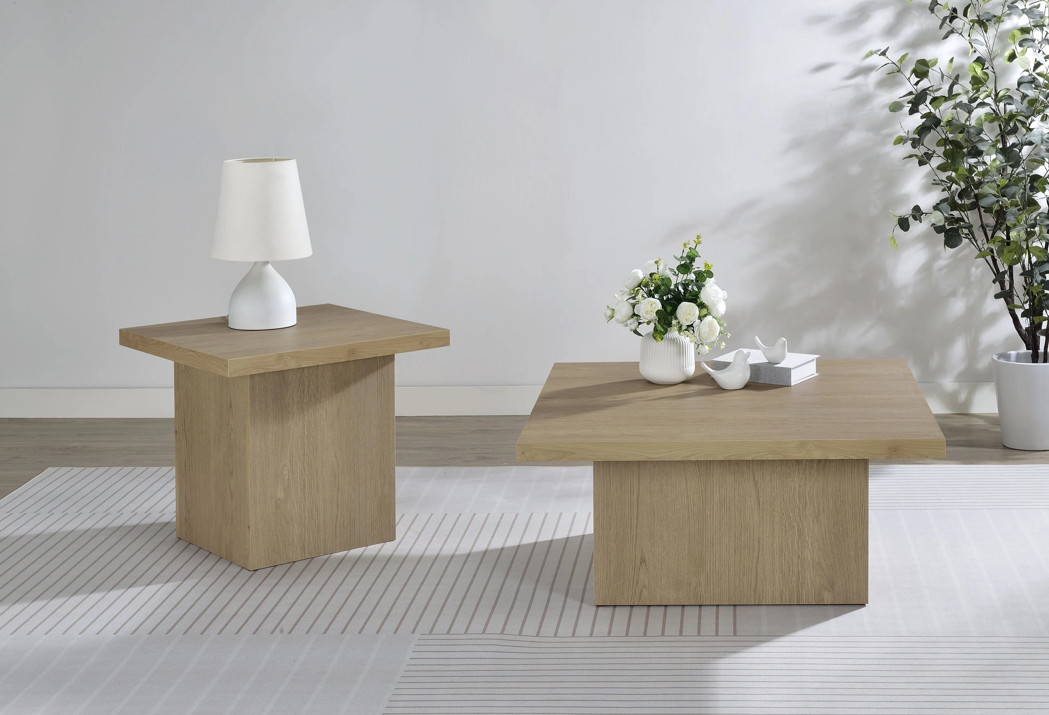 Devar Square Engineered Wood Coffee Table - Image 55