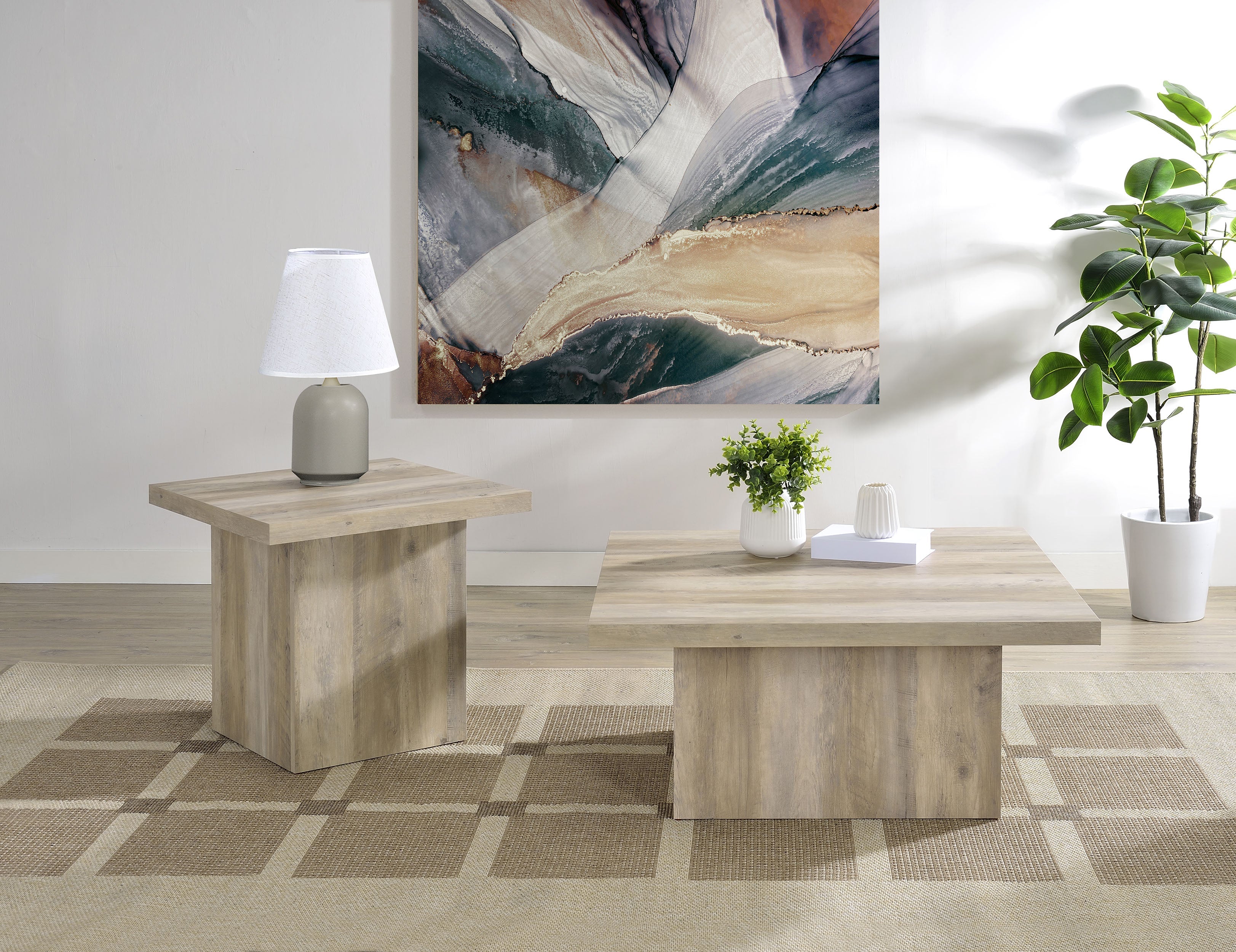 Devar Square Coffee and End Table Set - Image 19