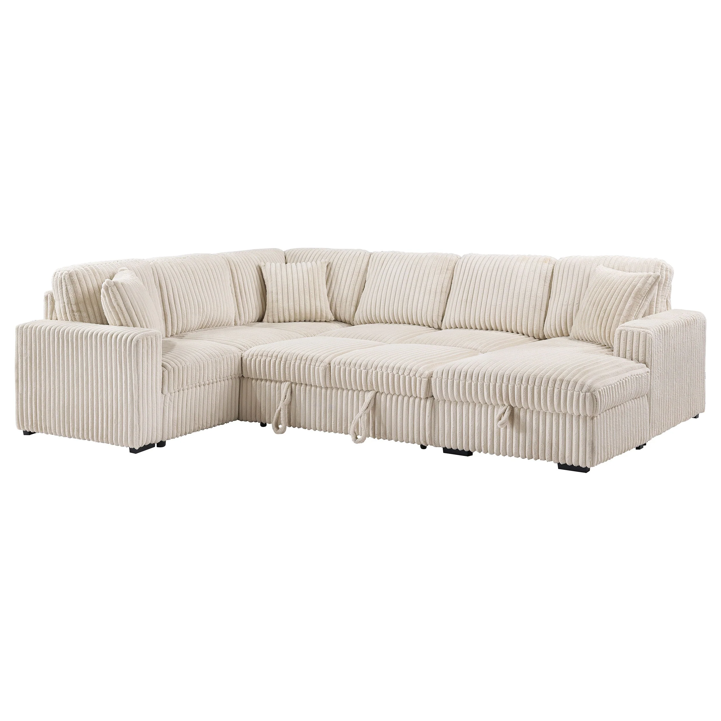 Devonshire Sleeper Sectional Sofa Storage Chaise - Image 22