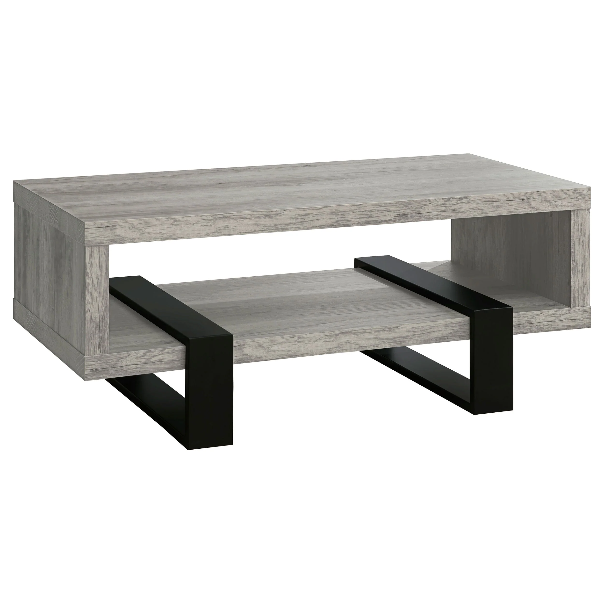 Dinard Engineered Wood Coffee Table Grey Driftwood - Image 2