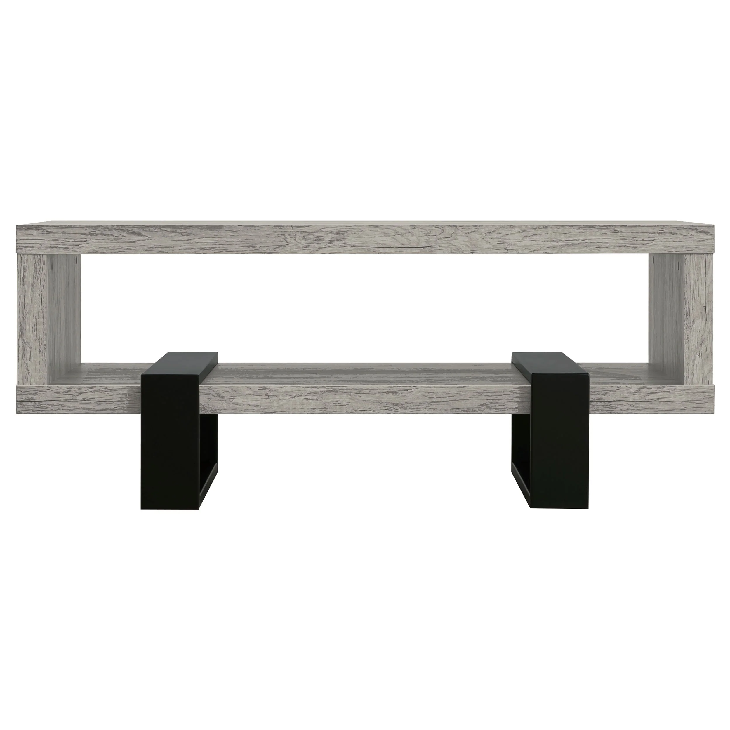 Dinard Engineered Wood Coffee Table Grey Driftwood - Image 4
