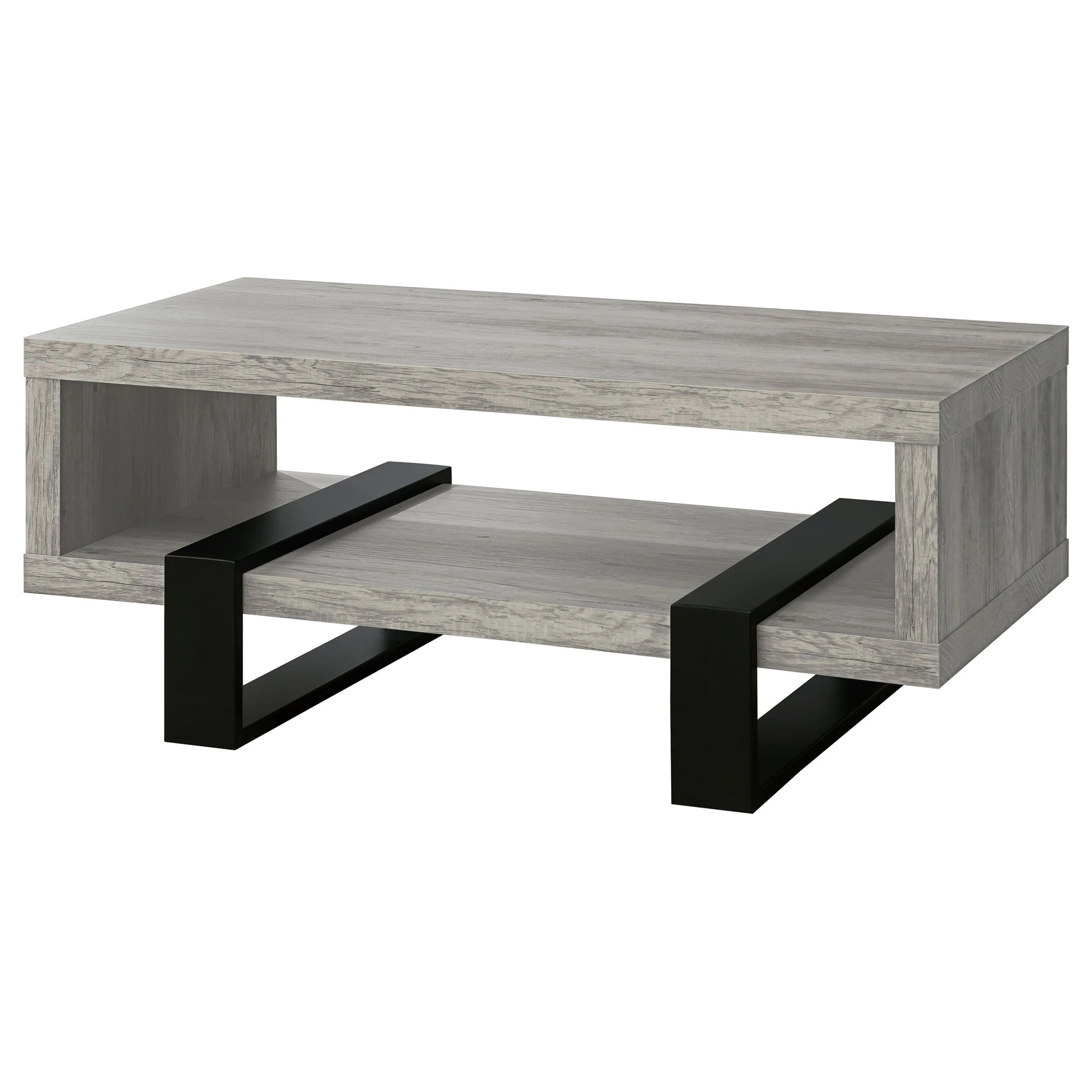 Dinard Engineered Wood Coffee Table Grey Driftwood - Image 5