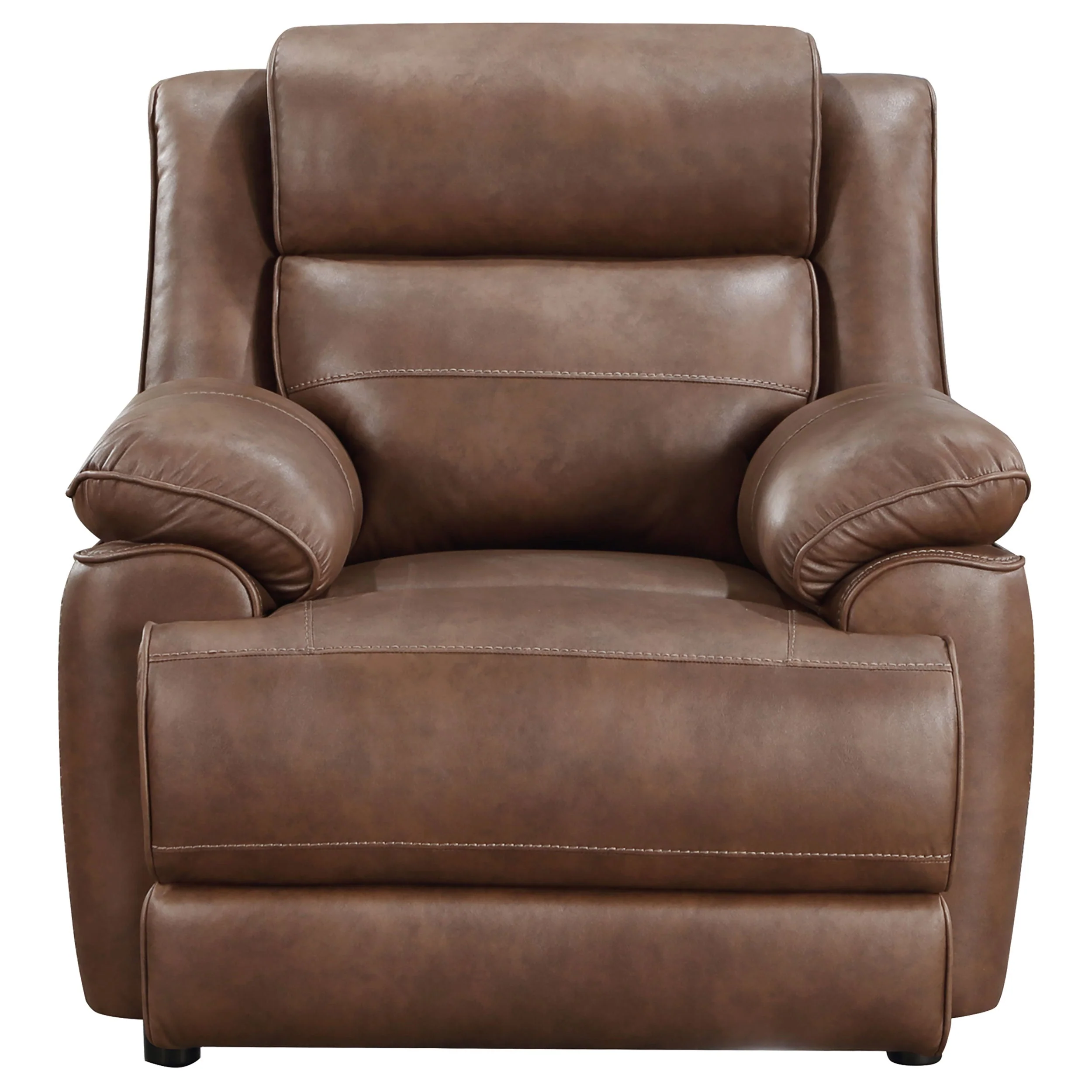 Ellington Upholstered Padded Arm Accent Chair Dark Brown - Image 4