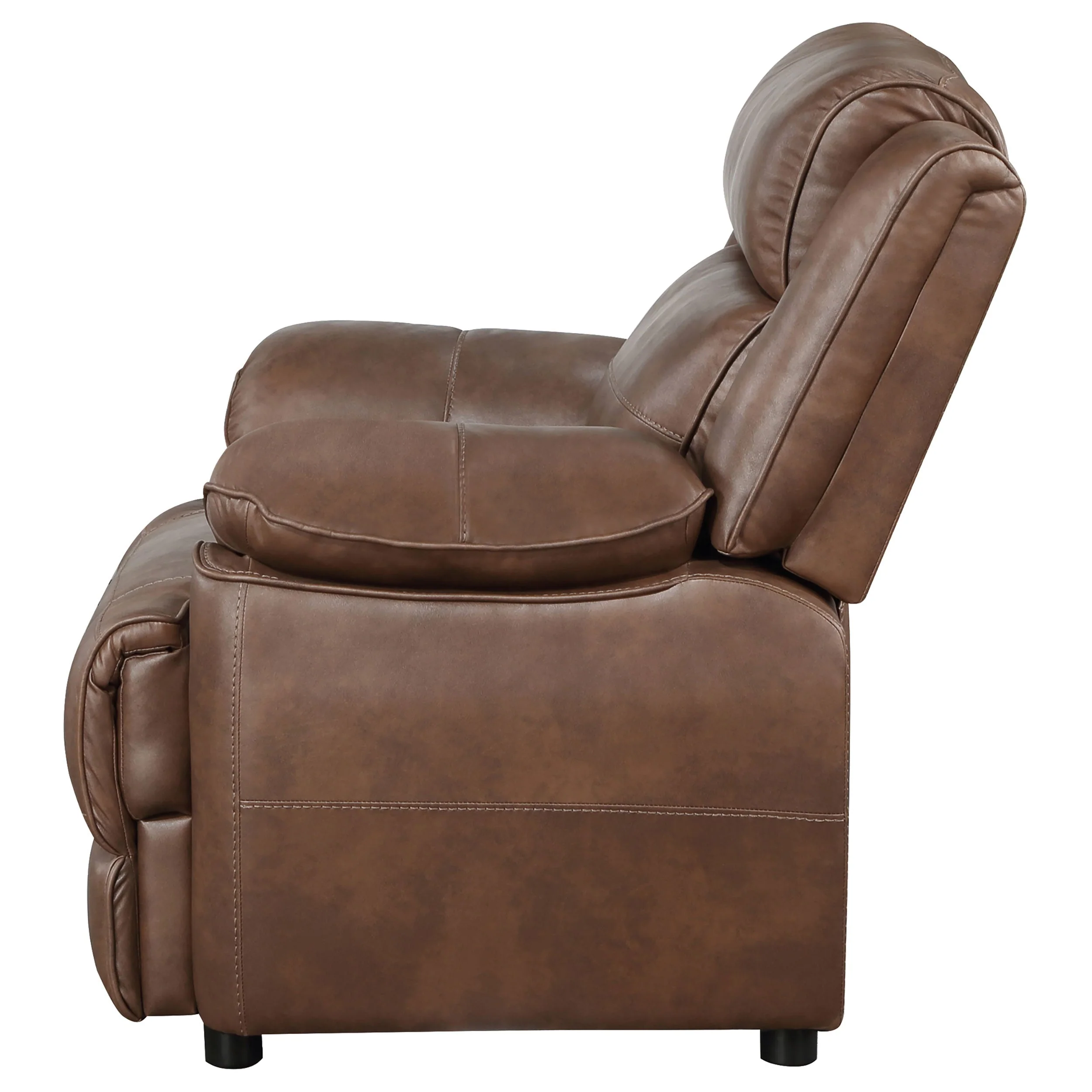 Ellington Upholstered Padded Arm Accent Chair Dark Brown - Image 6