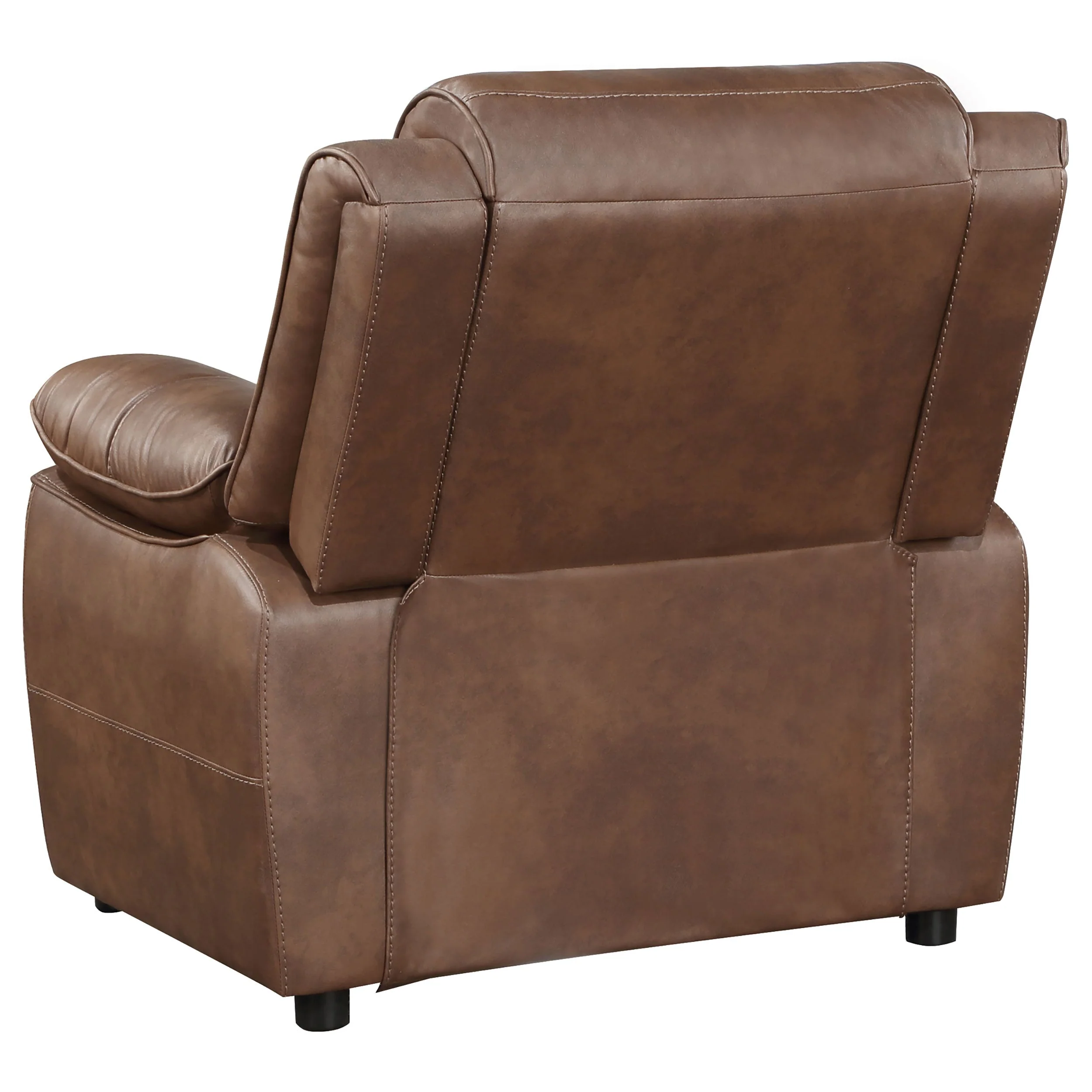 Ellington Upholstered Padded Arm Accent Chair Dark Brown - Image 7