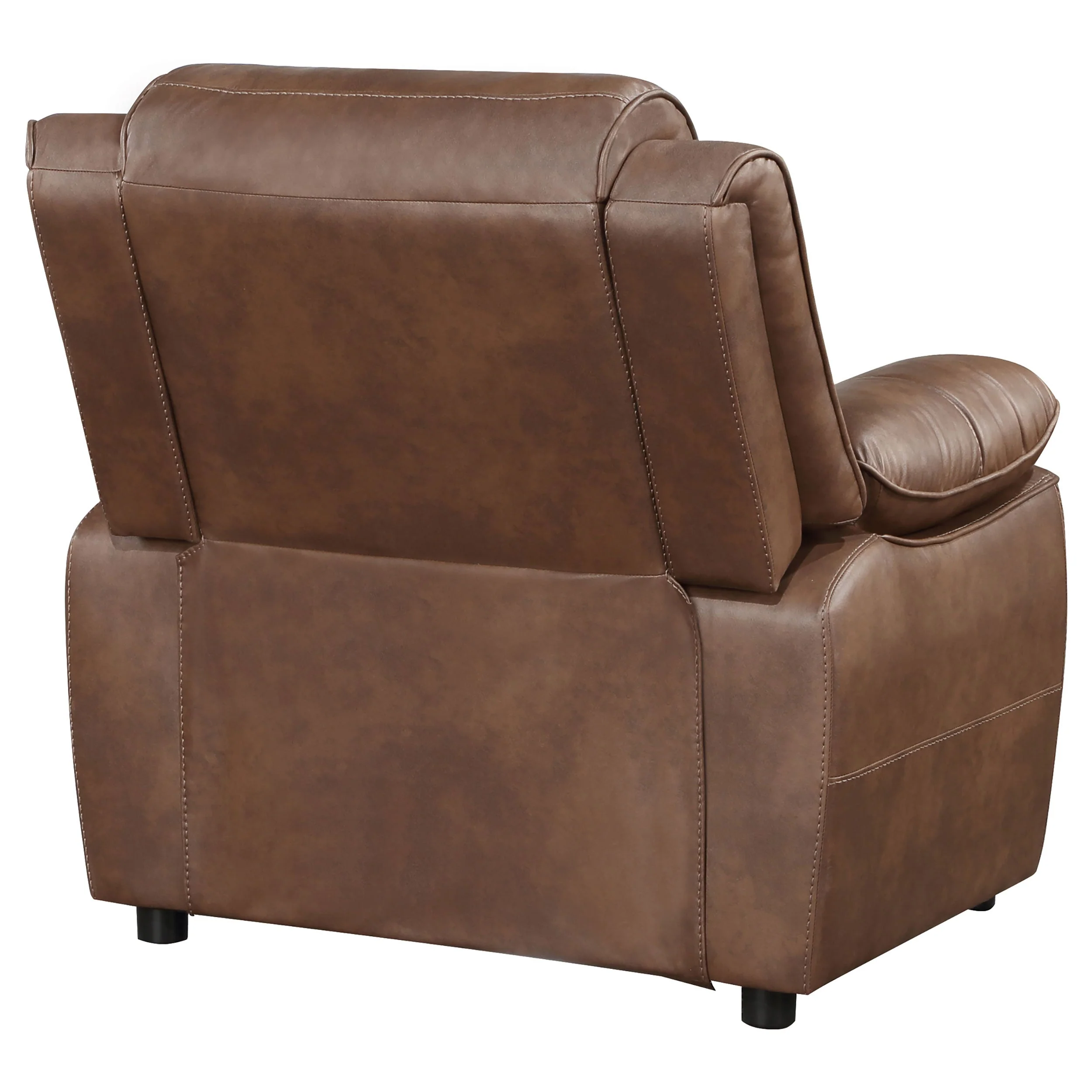 Ellington Upholstered Padded Arm Accent Chair Dark Brown - Image 9