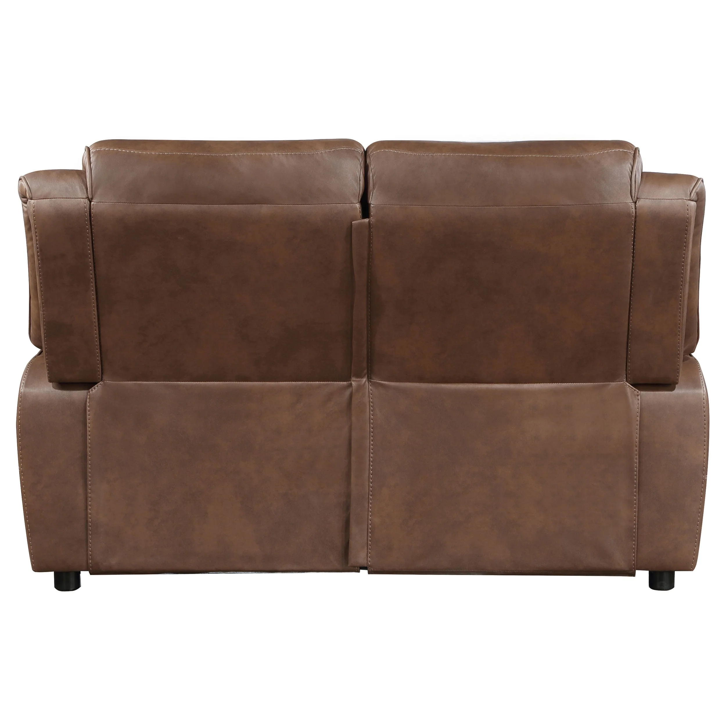 Ellington Upholstered Padded Arm Loveseat Dark Brown - Image 8