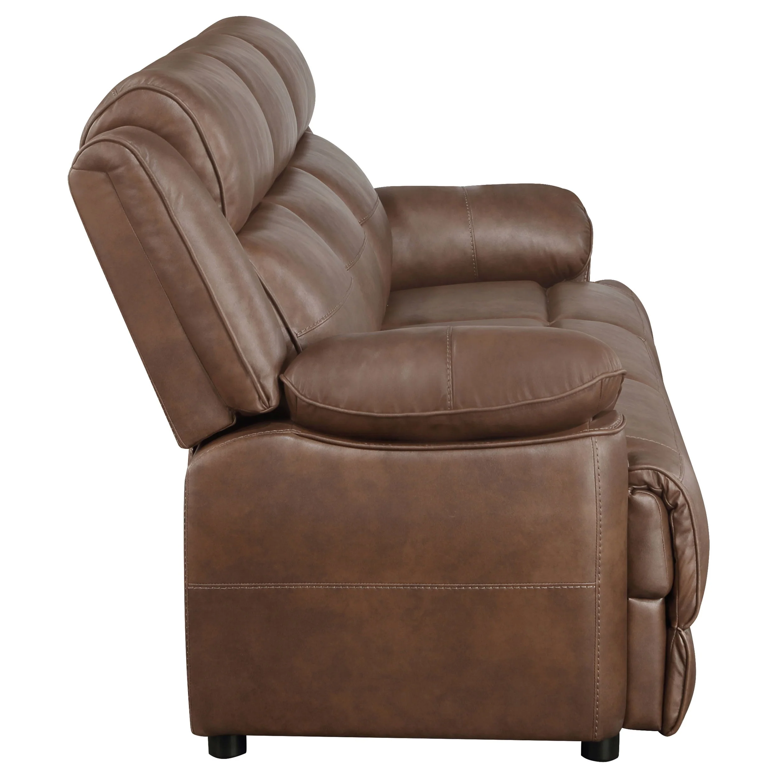 Ellington Upholstered Padded Arm Sofa Dark Brown - Image 10