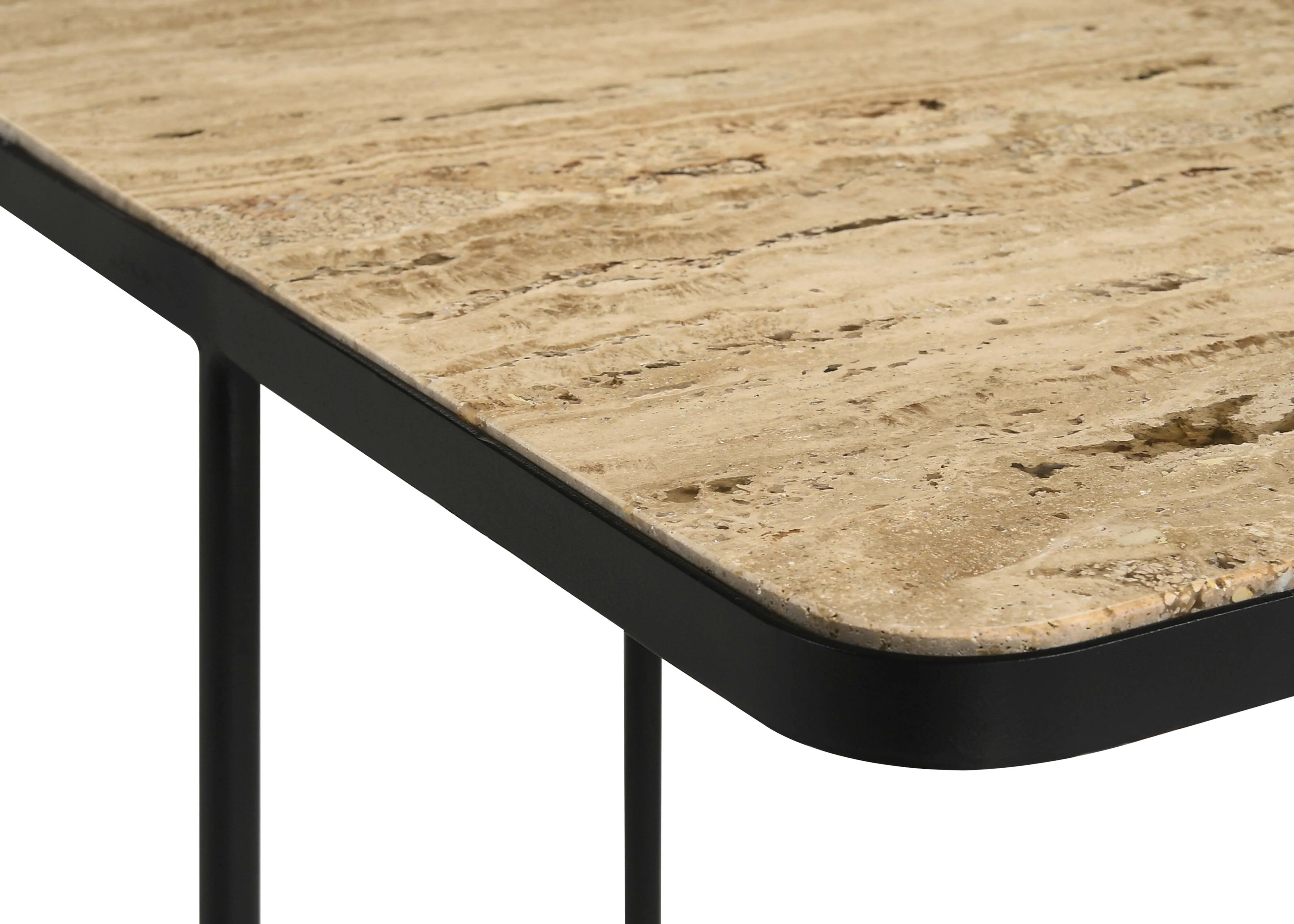 Elyna Square Stone Top Accent Side Table Beige - Image 7