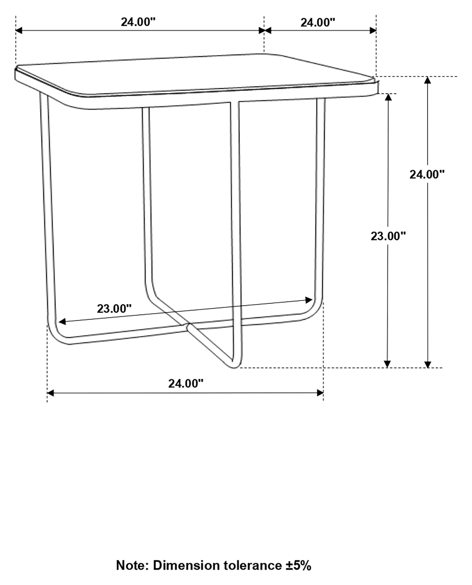 Elyna Square Stone Top Accent Side Table Beige - Image 9