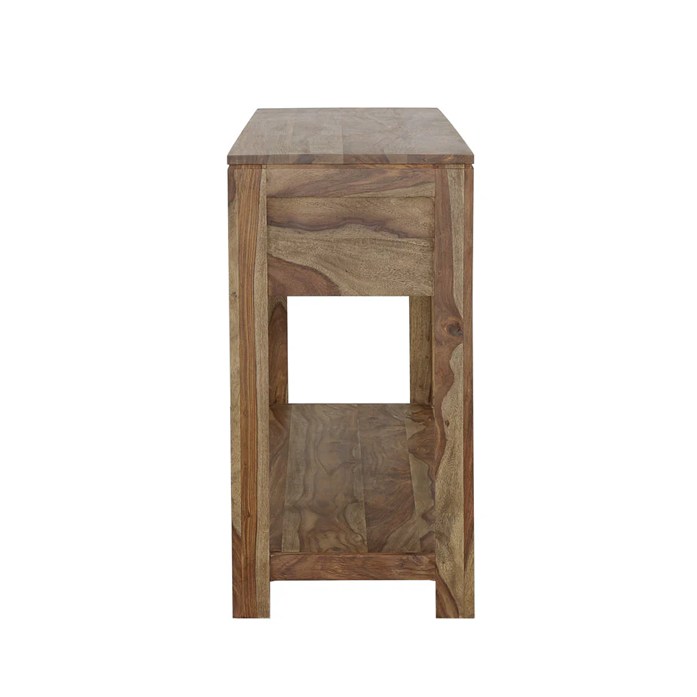 Esther 3-drawer Wood Console Table Natural Sheesham - Image 8