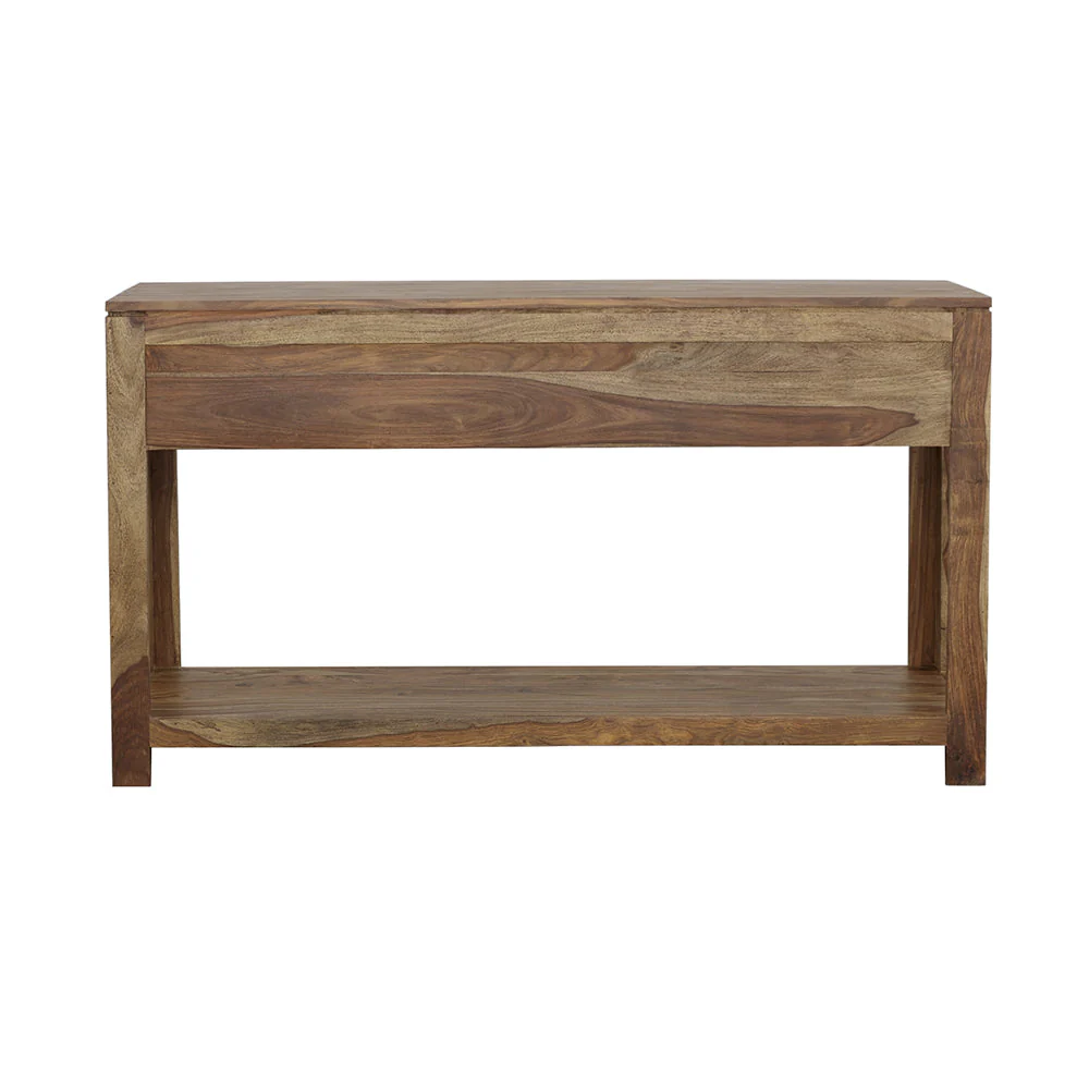 Esther 3-drawer Wood Console Table Natural Sheesham - Image 9
