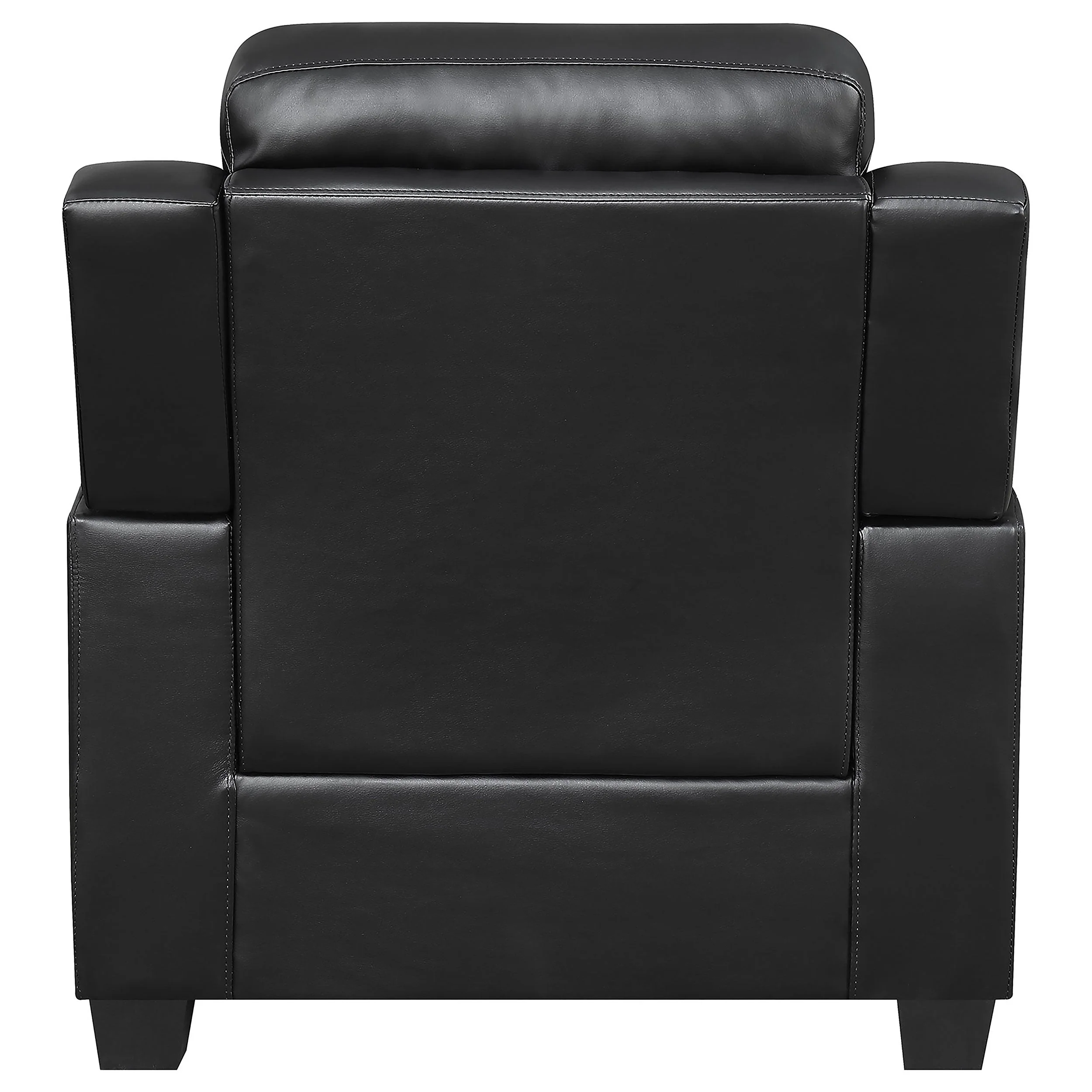 Finley Upholstered Padded Arm Tufted Accent Chair Black - Image 7