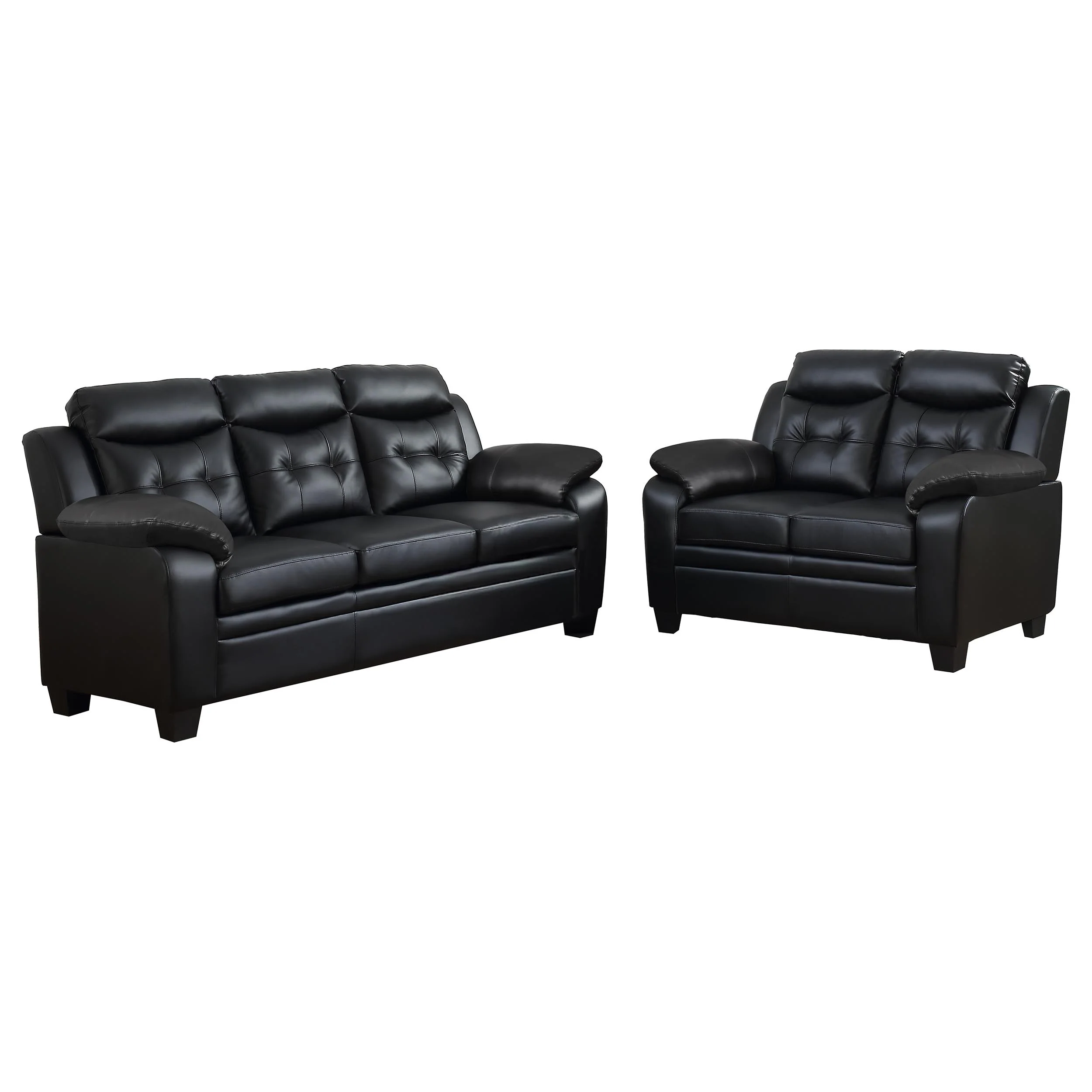 Finley Upholstered Padded Arm Tufted Sofa Set - Image 5