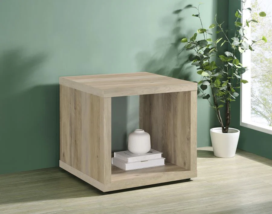 Frisco Square Engineered Wood Side End Table - Image 2