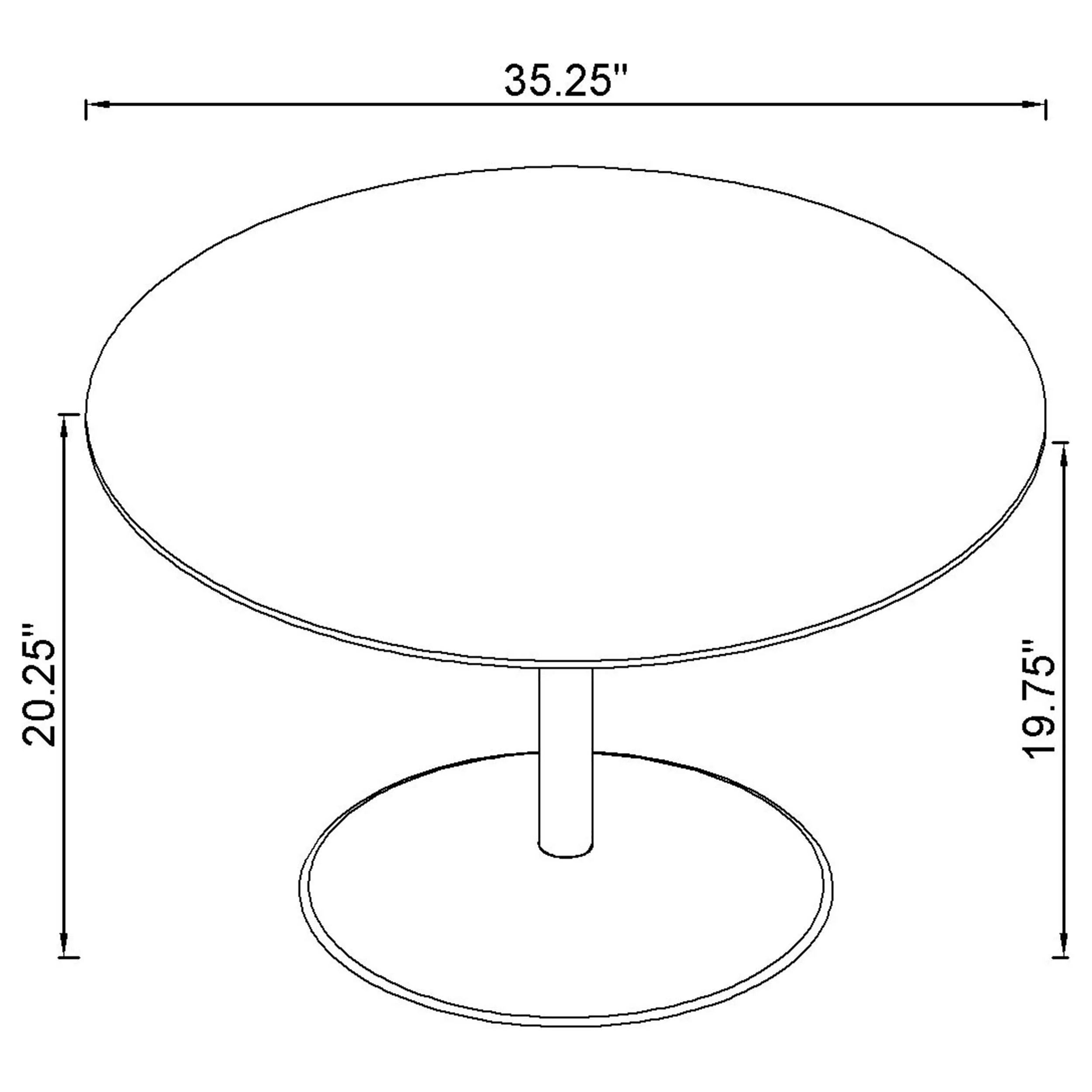 Ganso Round Glass Top Coffee and End Table Set - Image 13
