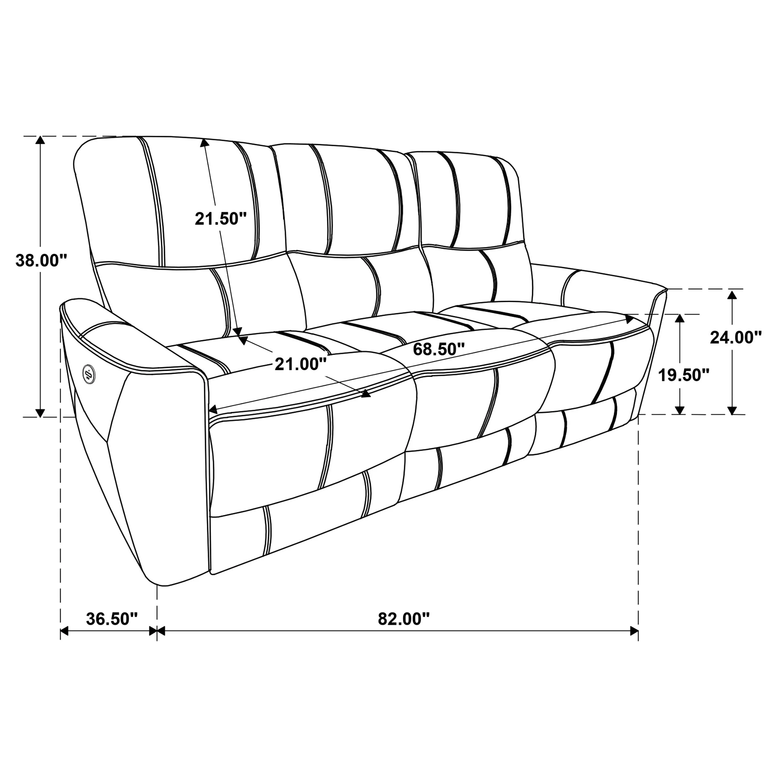 Greenfield Upholstered Power Reclining Sofa - Image 22
