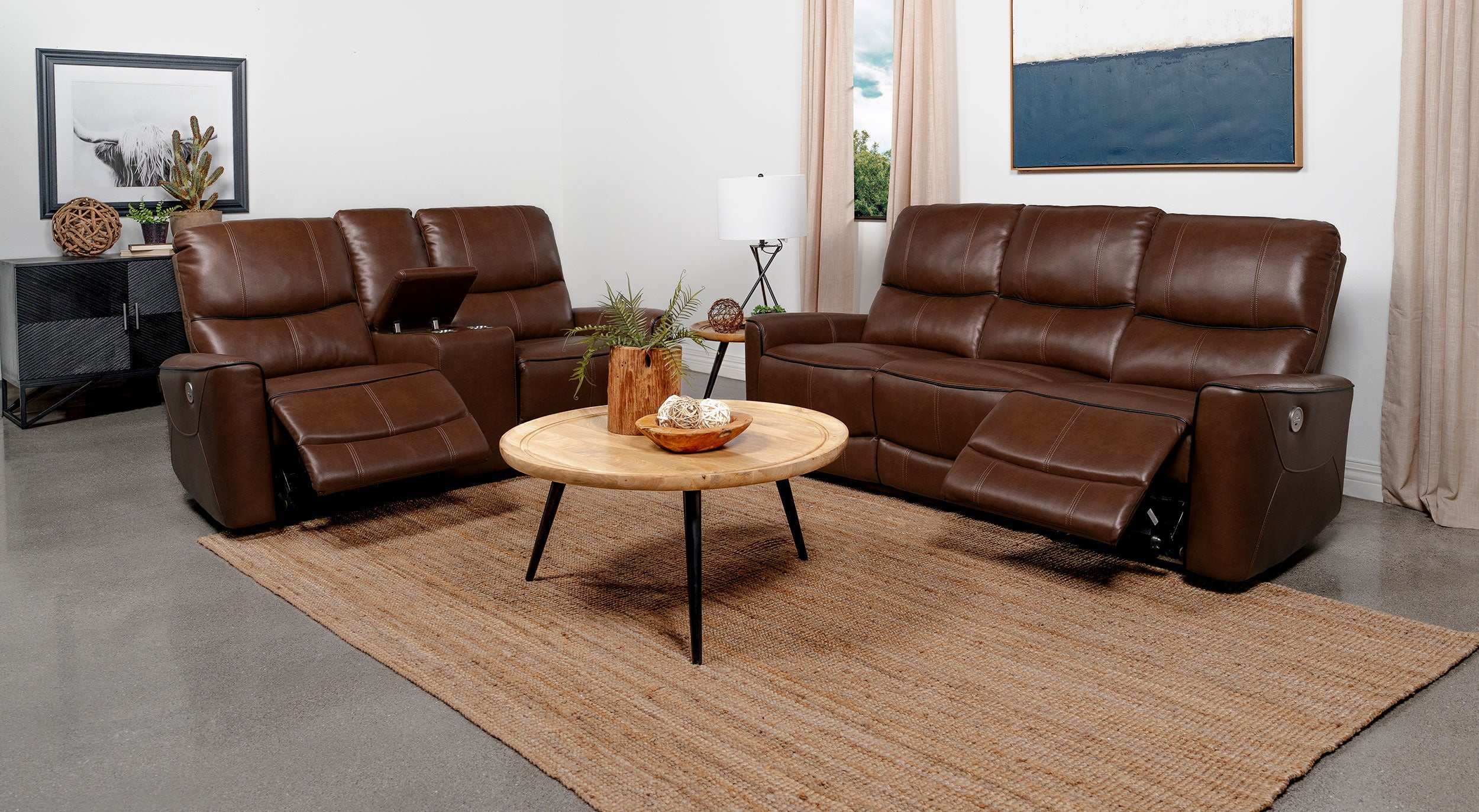 Greenfield Power Reclining Sofa Set - Image 7