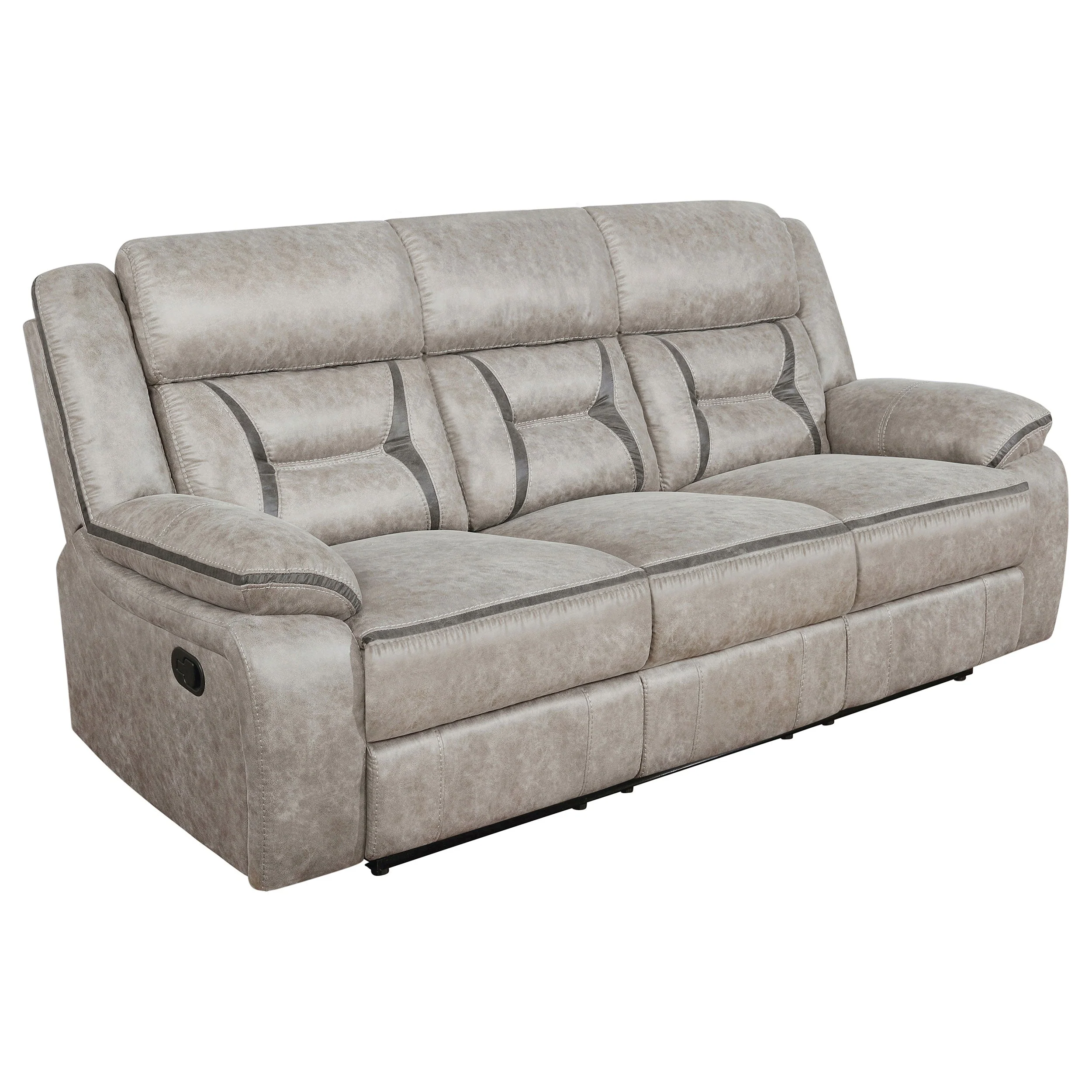 Greer Upholstered Reclining Sofa Set - Image 21