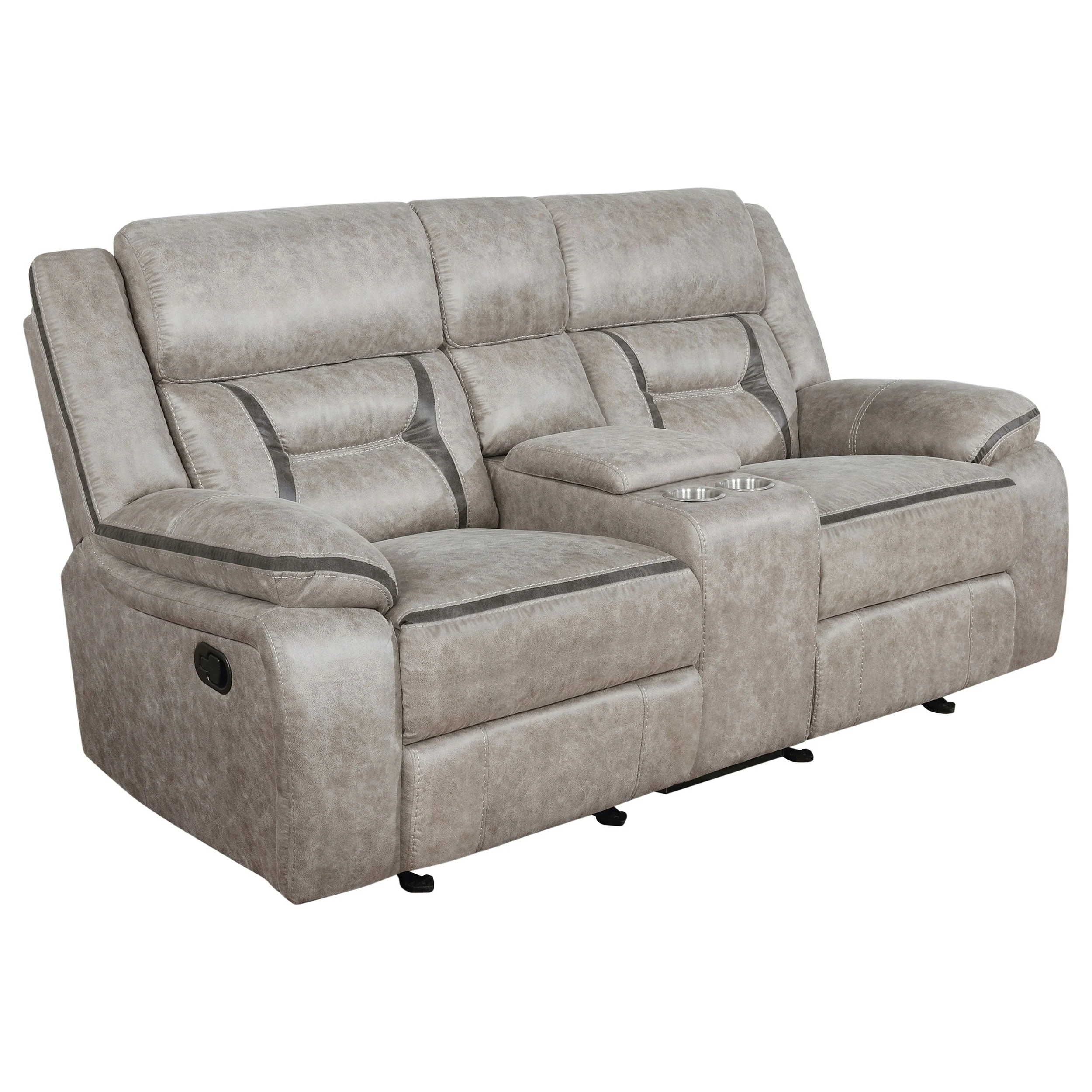 Greer Upholstered Reclining Sofa Set - Image 25
