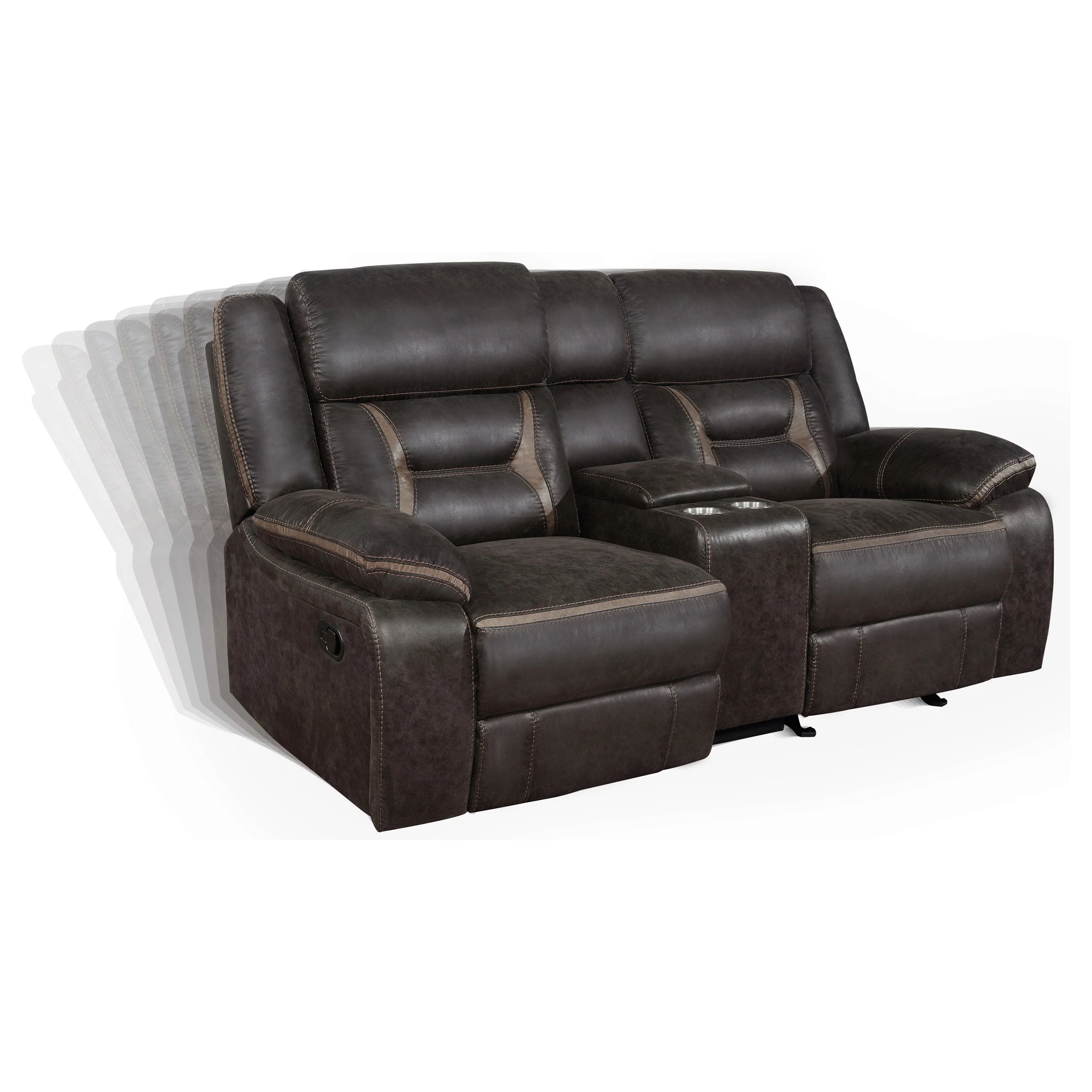 Greer Upholstered Reclining Sofa Set - Image 28