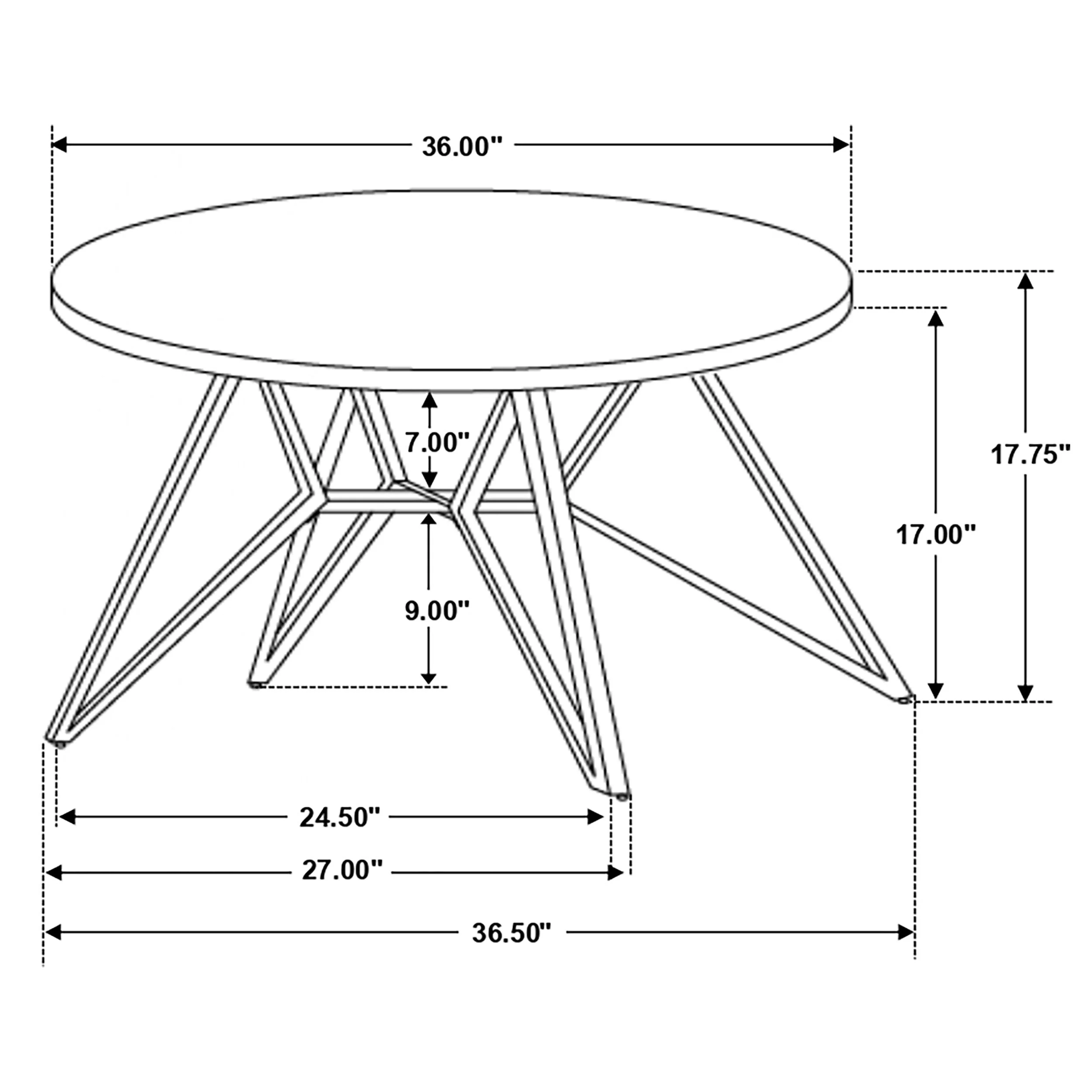 Hadi Round SmartTop Coffee and End Table Set Cement - Image 24