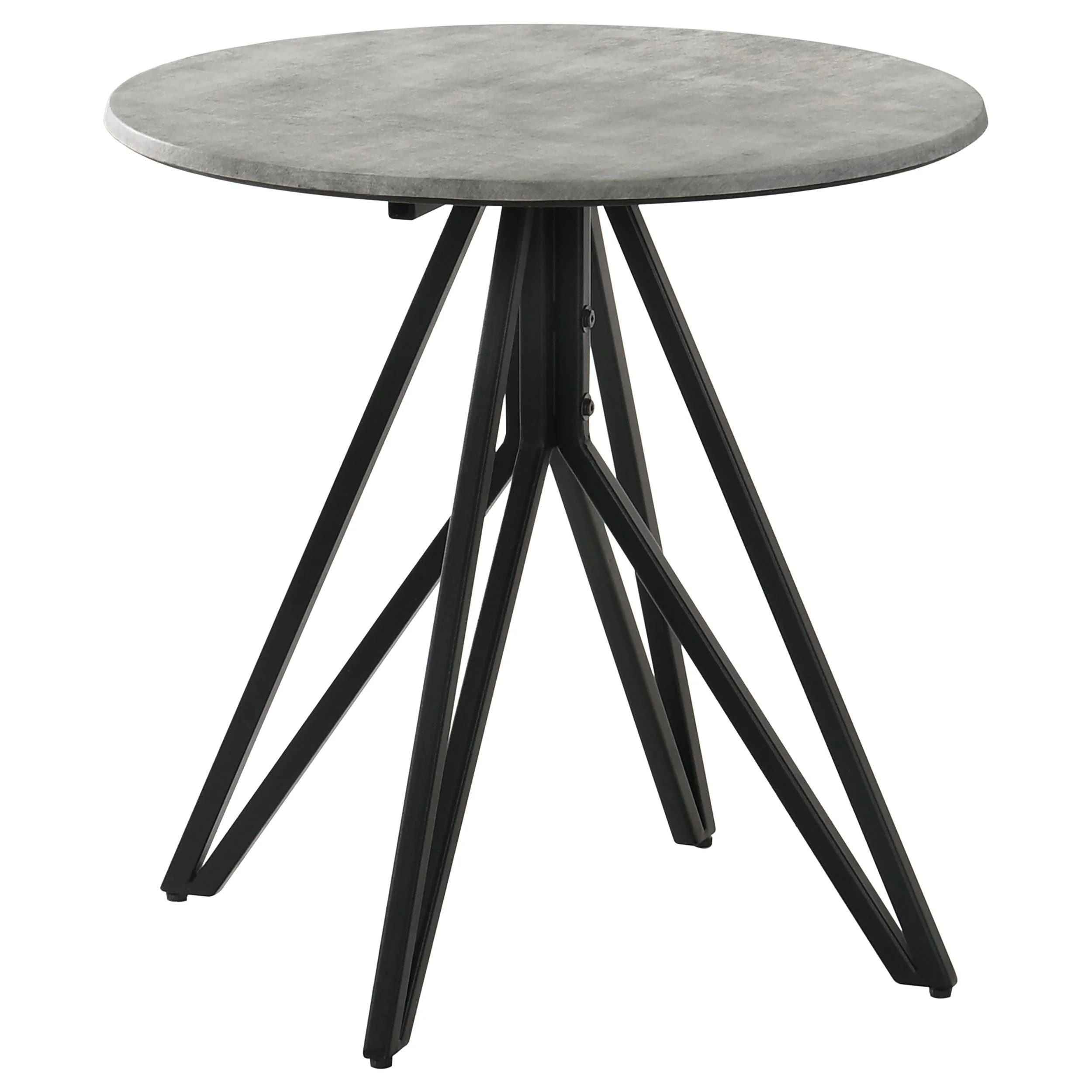 Hadi Round SmartTop Coffee and End Table Set Cement - Image 8