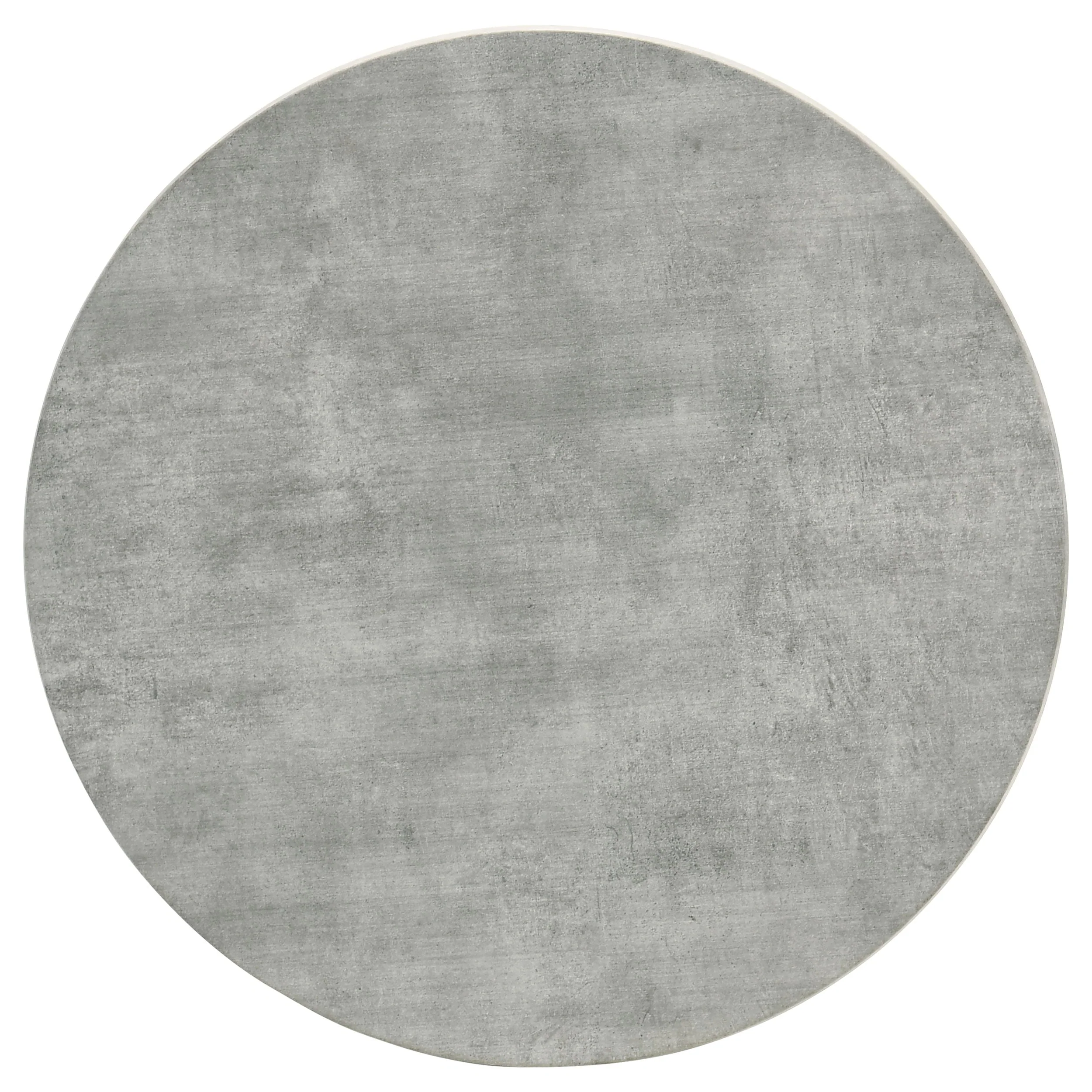 Hadi Round SmartTop Side End Table Cement and Gunmetal - Image 5