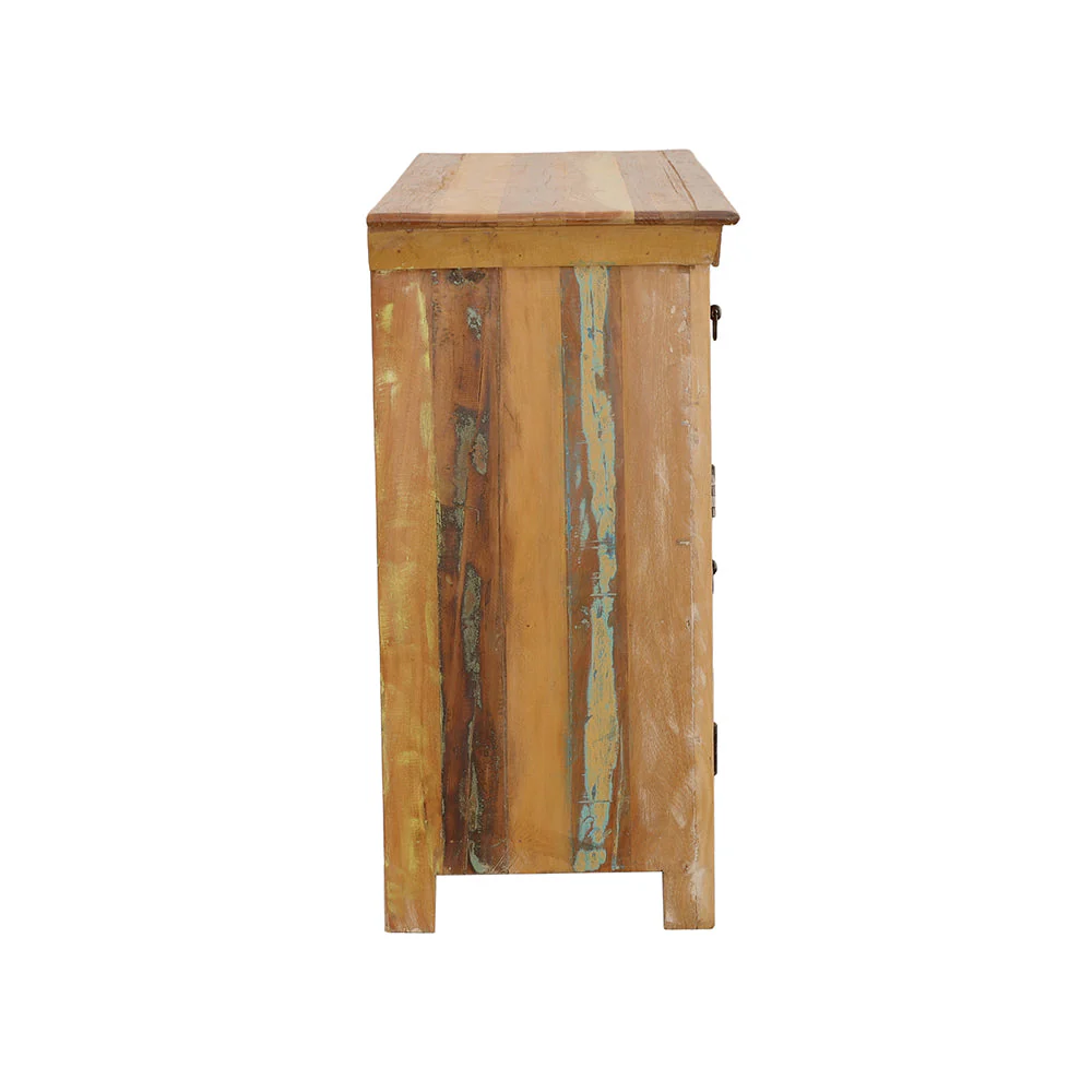 Harper 3-door Solid Reclaimed Wood Accent Cabinet Brown - Image 6