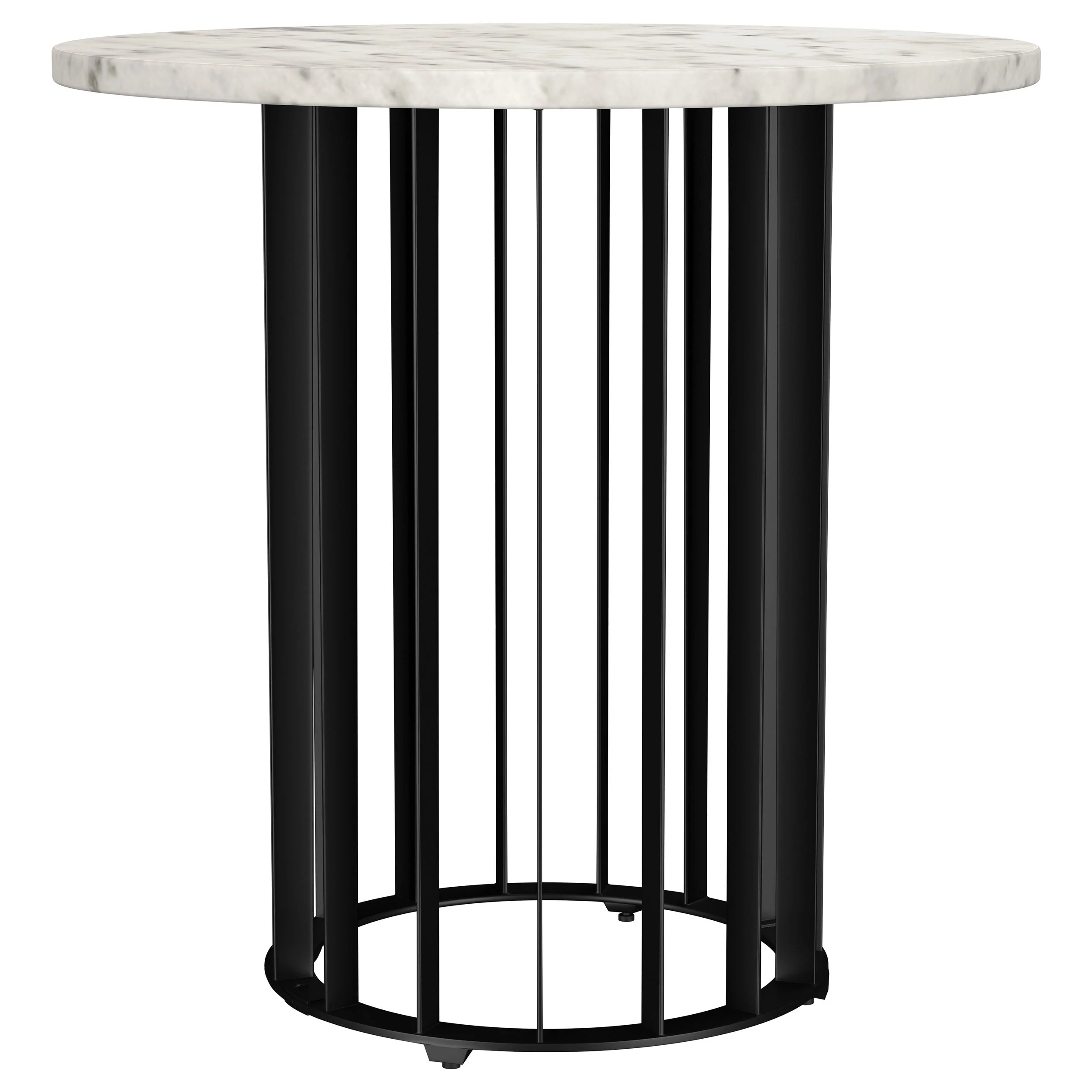 Haven Round Marble Coffee and End Table Set - Image 8