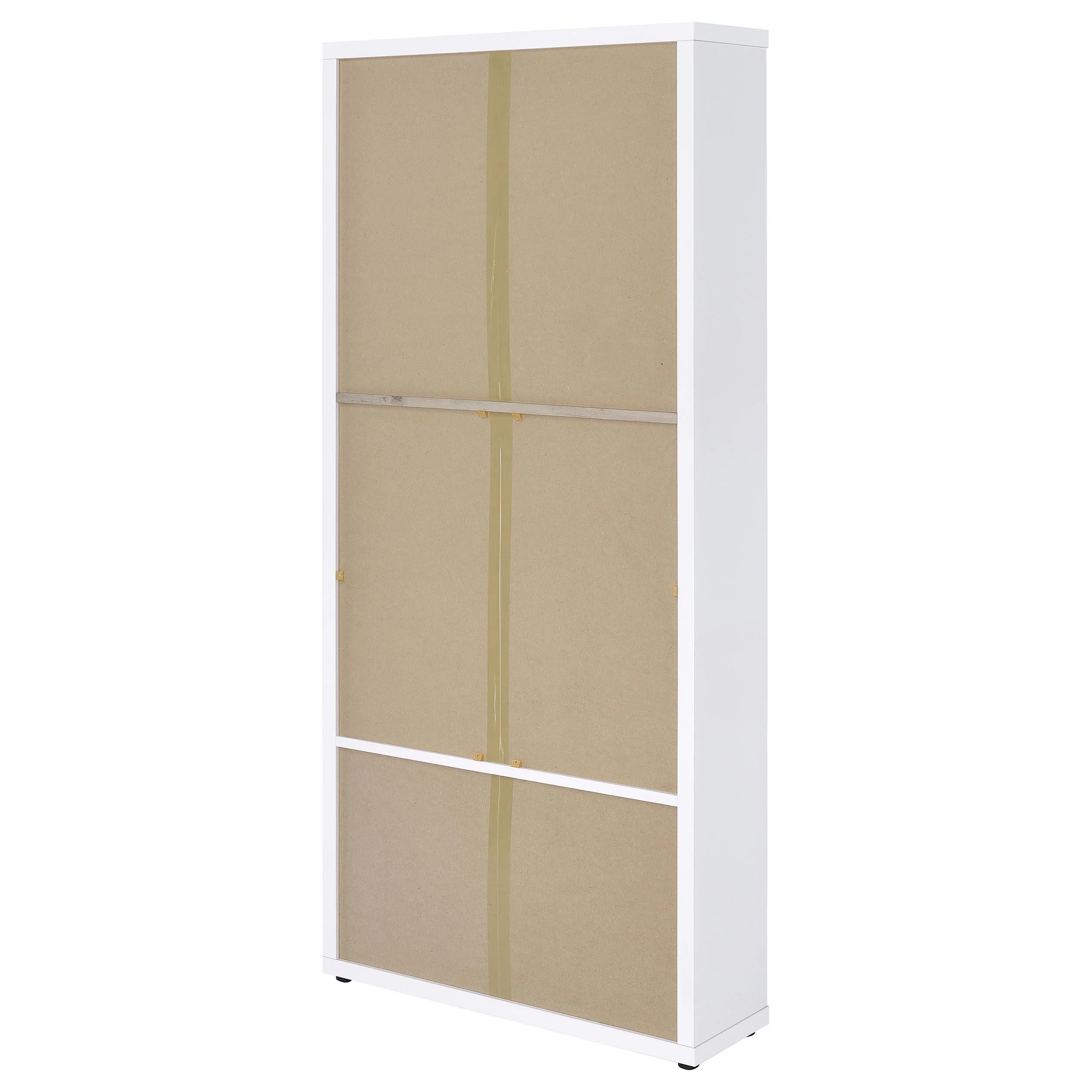 Hawthorne 4-shelf Glass Door Tall Cabinet with Drawers - Image 25